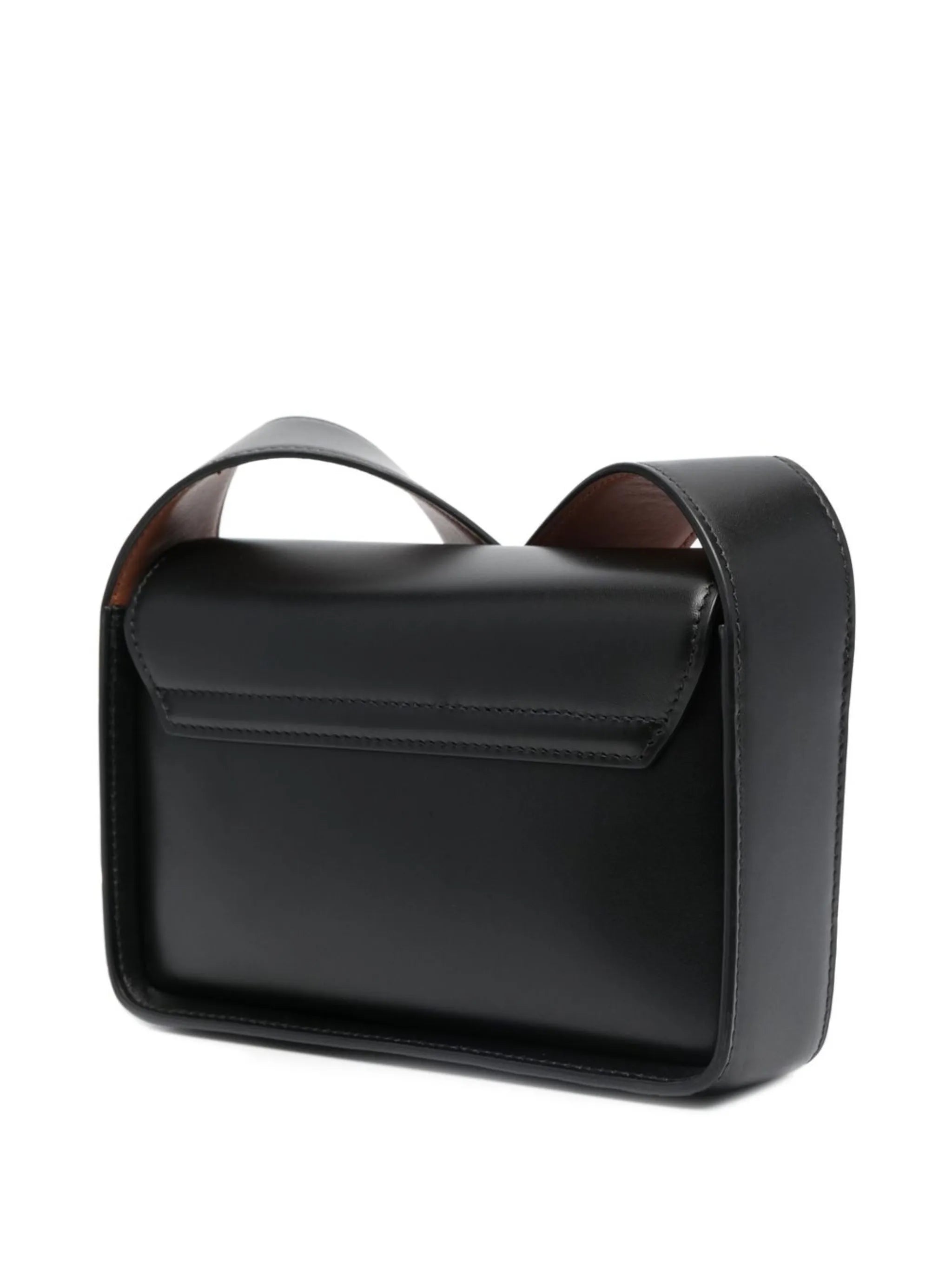 logo-detail leather satchel bag