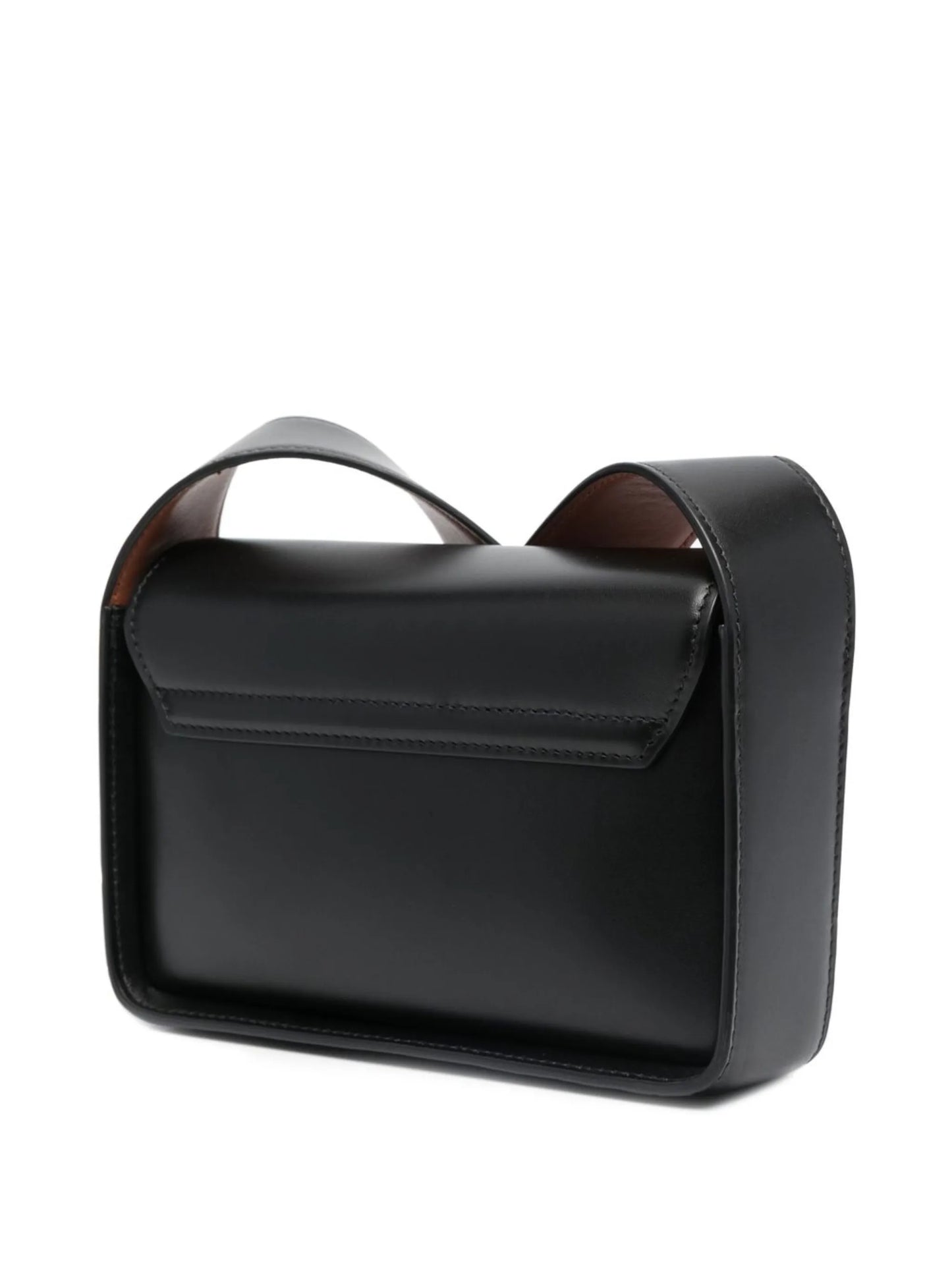 logo-detail leather satchel bag