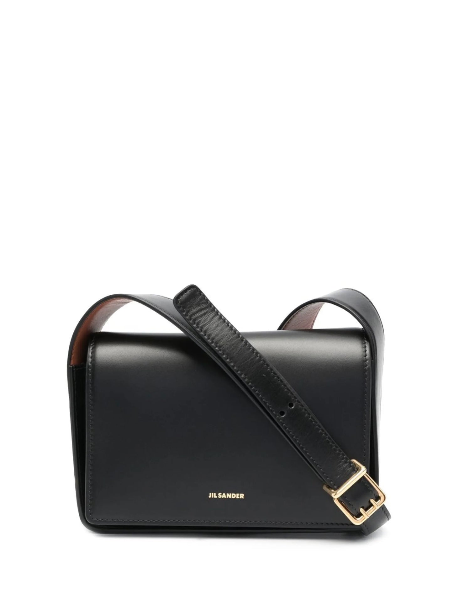 logo-detail leather satchel bag