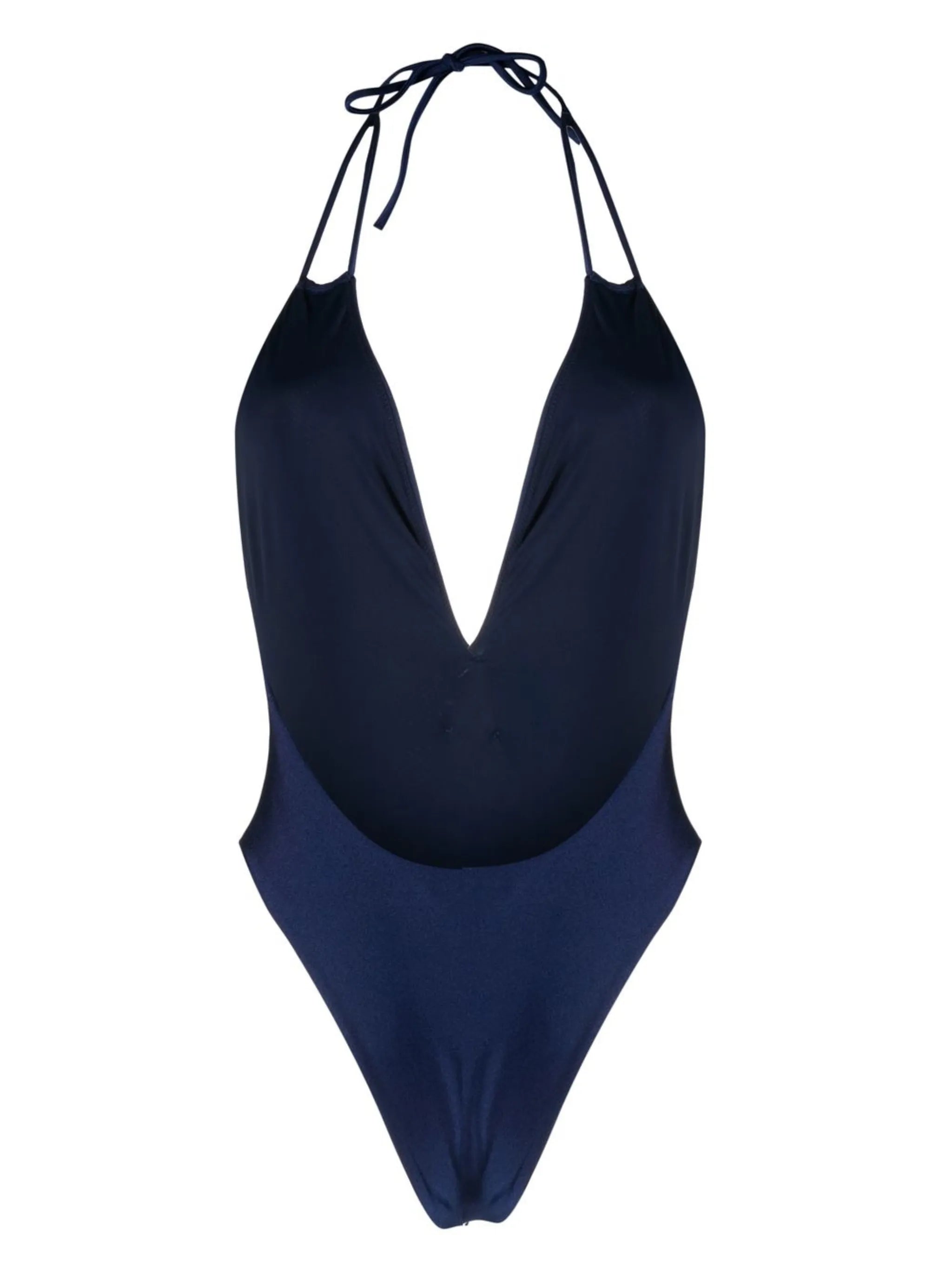 lurex halterneck swimsuit