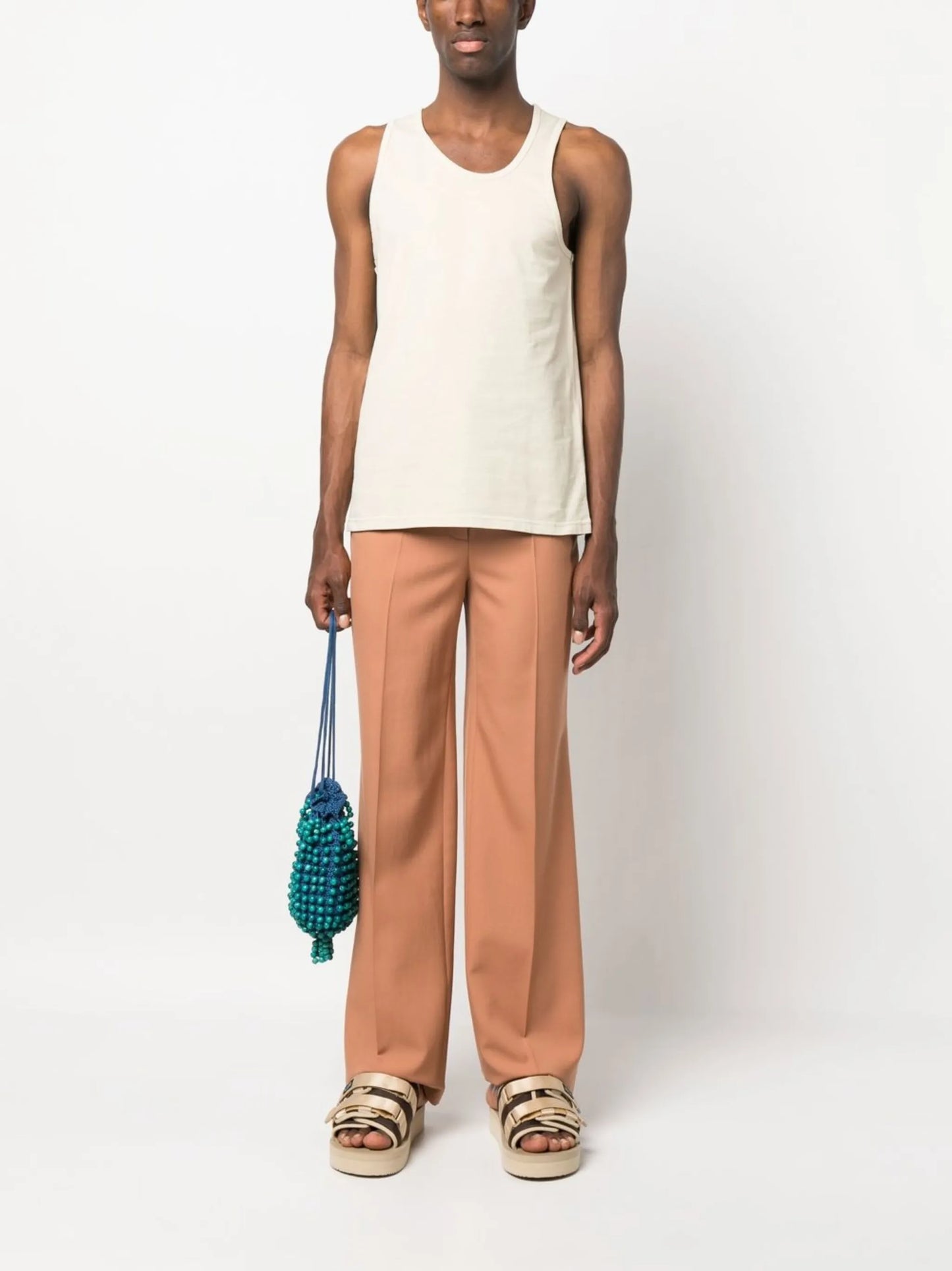 Aziz organic-cotton vest