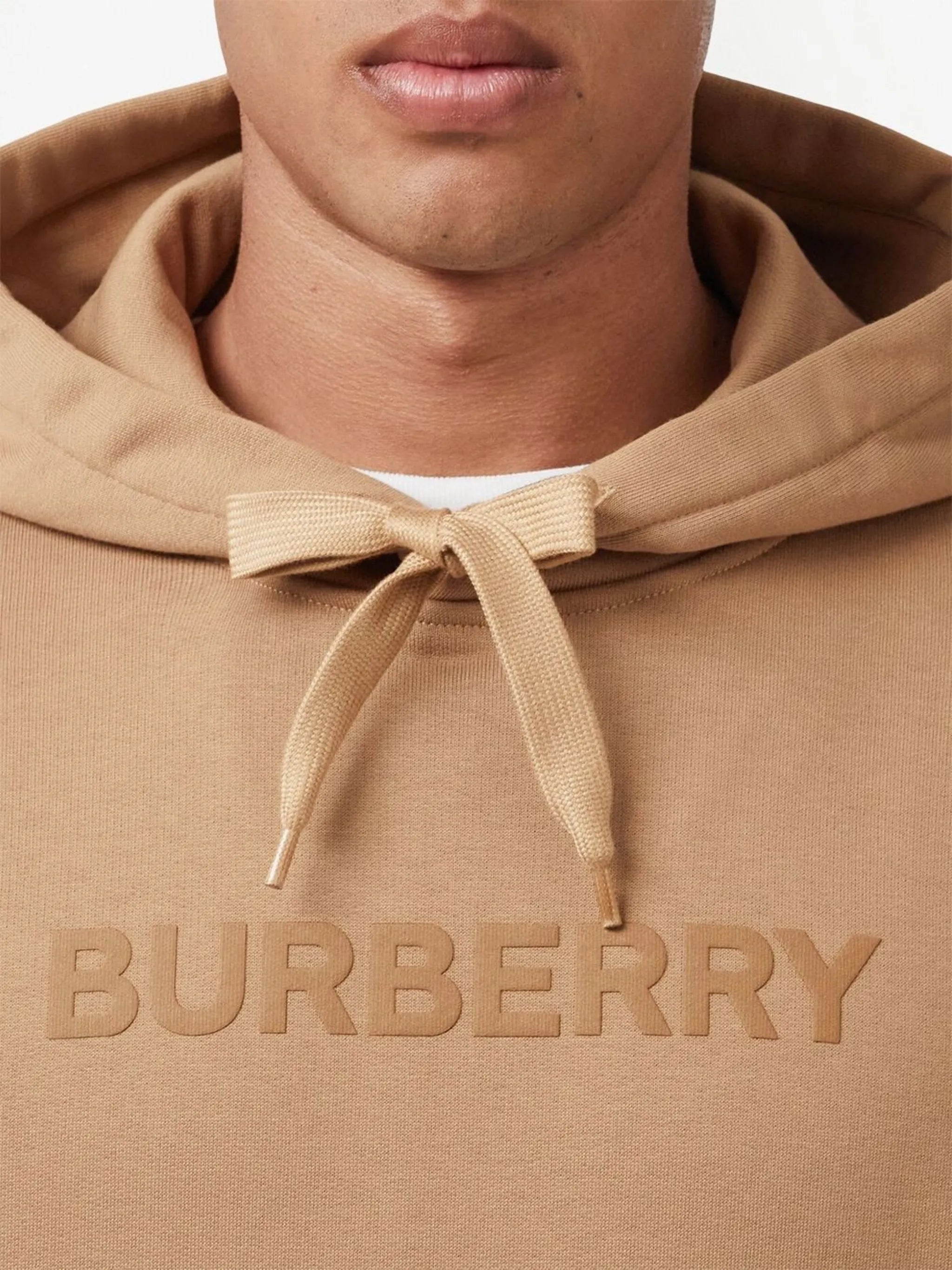 logo-print drawstring hoodie