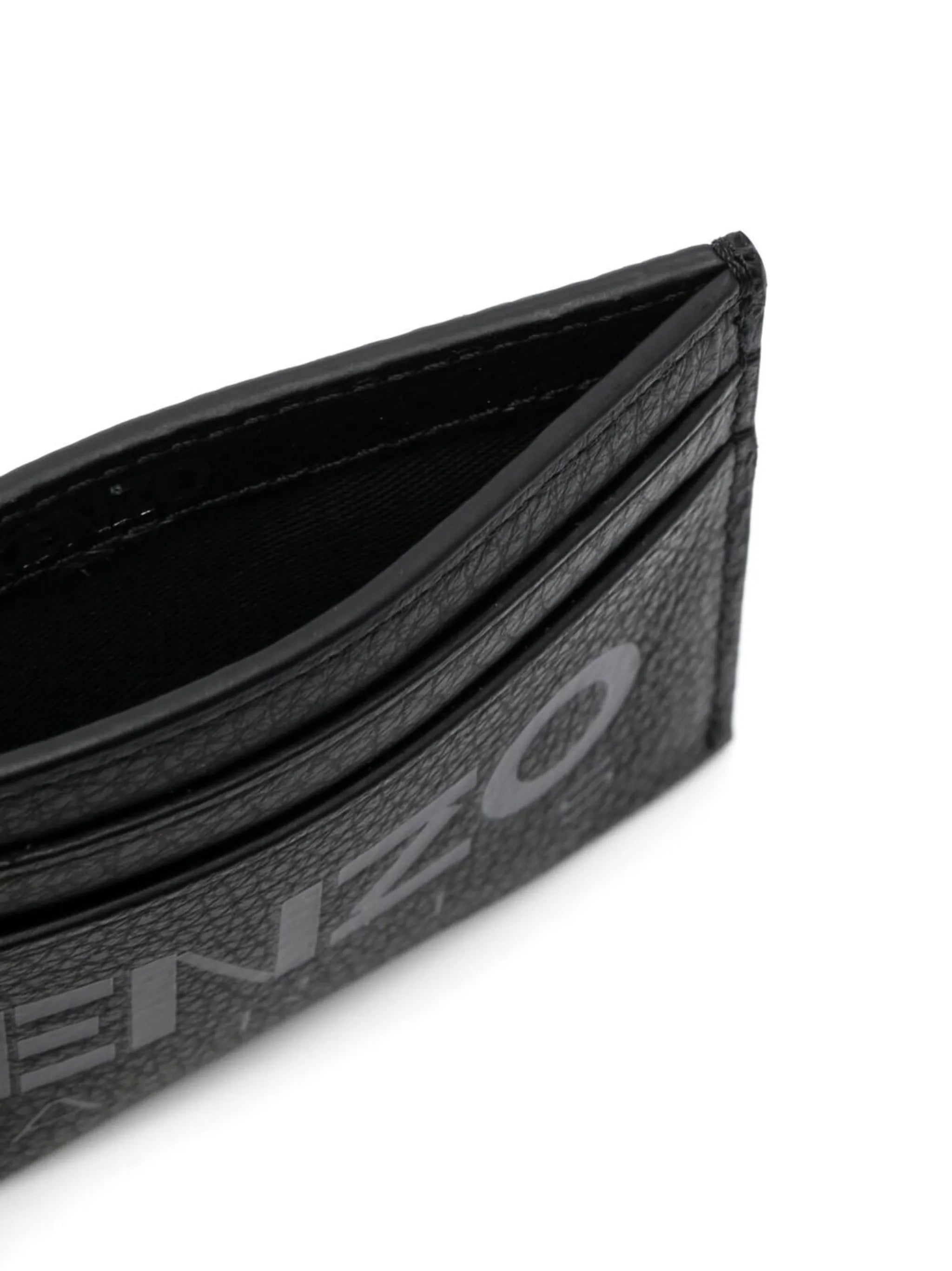 logo-print cardholder