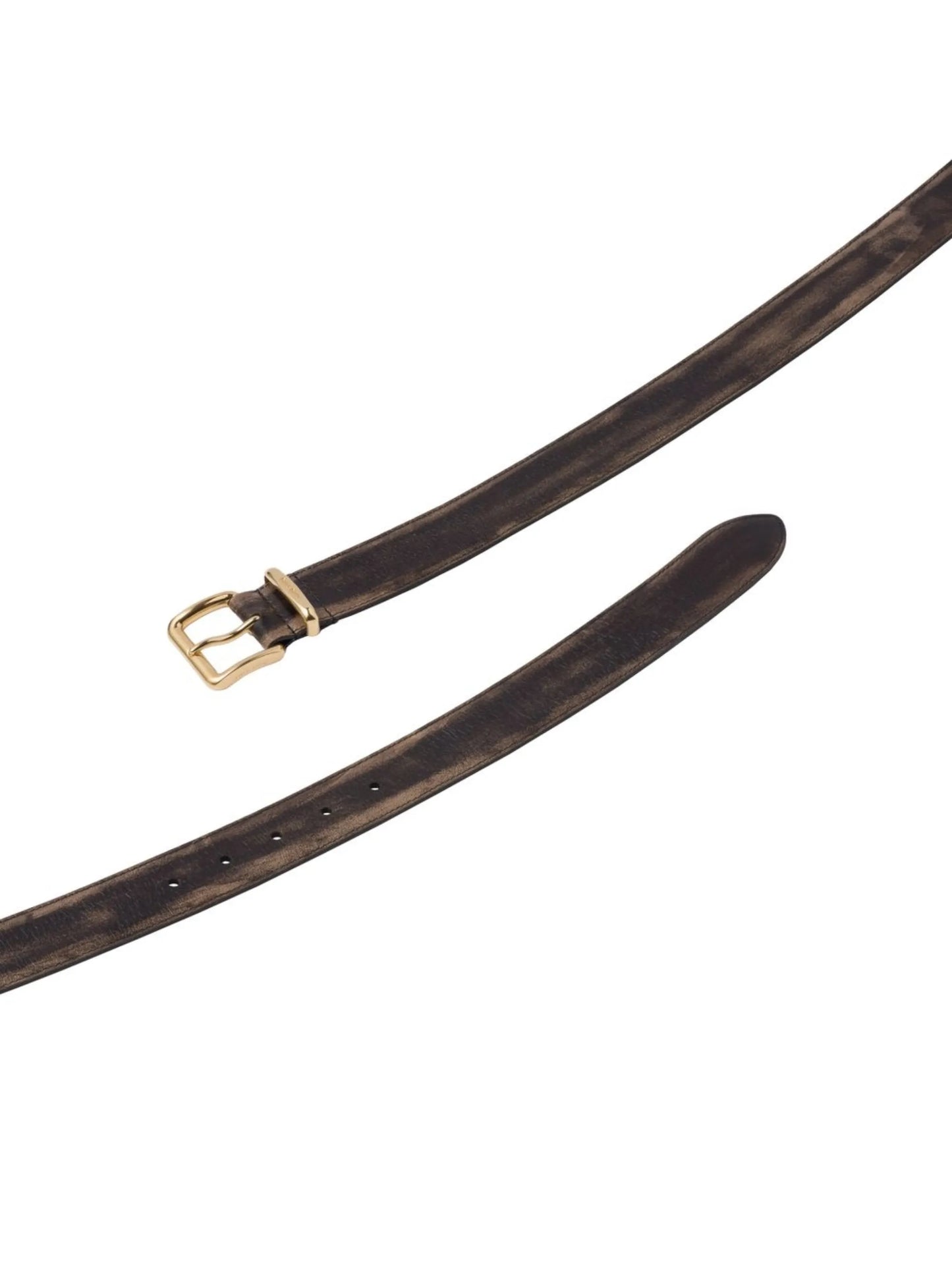 distressed leather belt