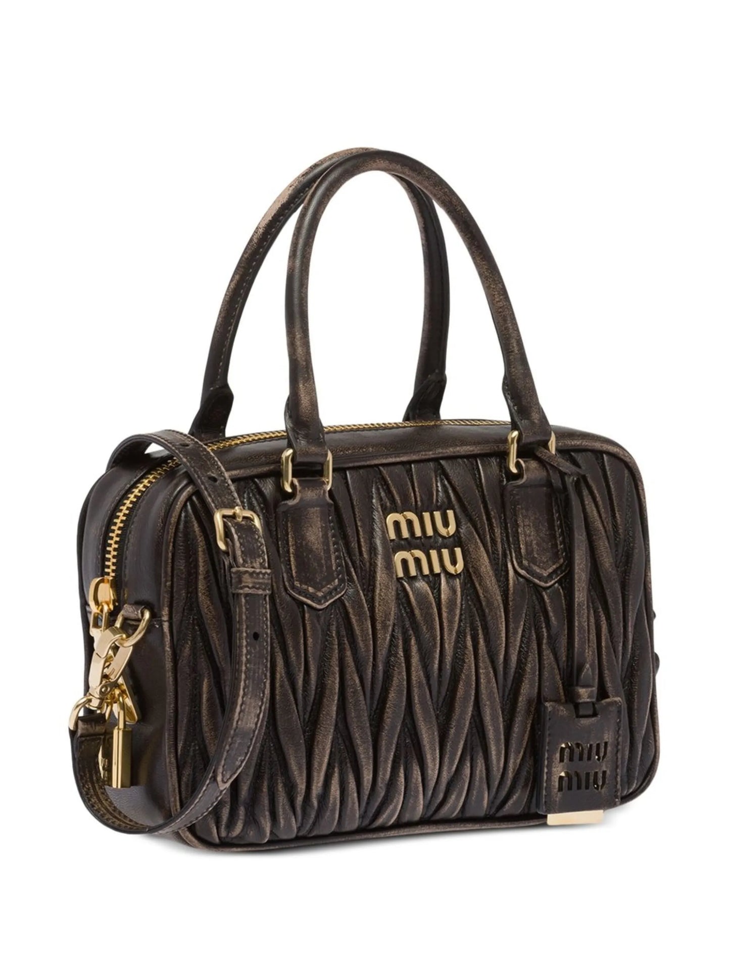 Matelassé quilted tote