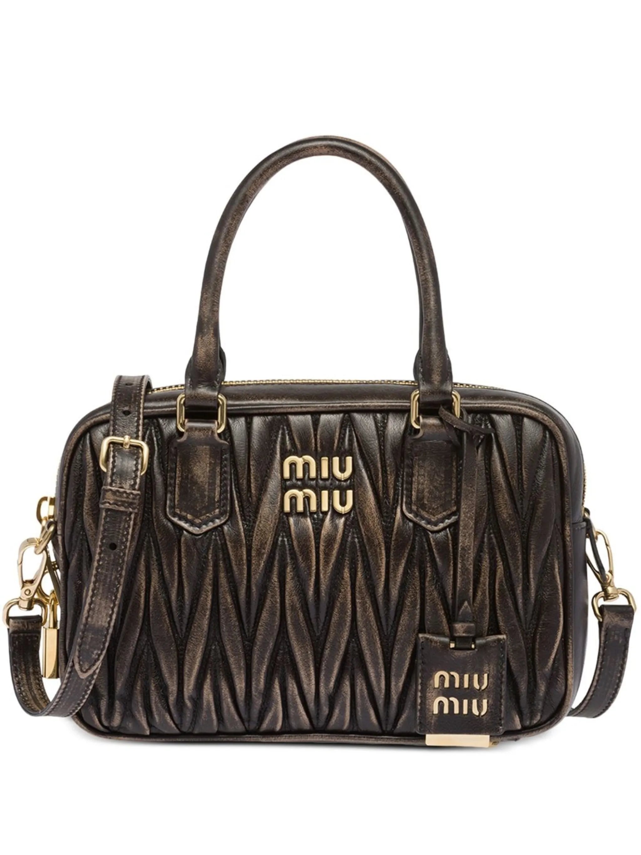 Matelassé quilted tote
