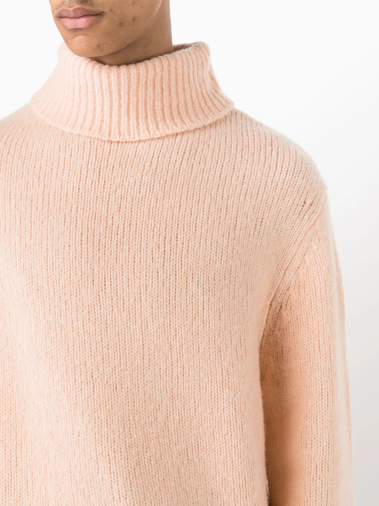roll-neck chunky jumper