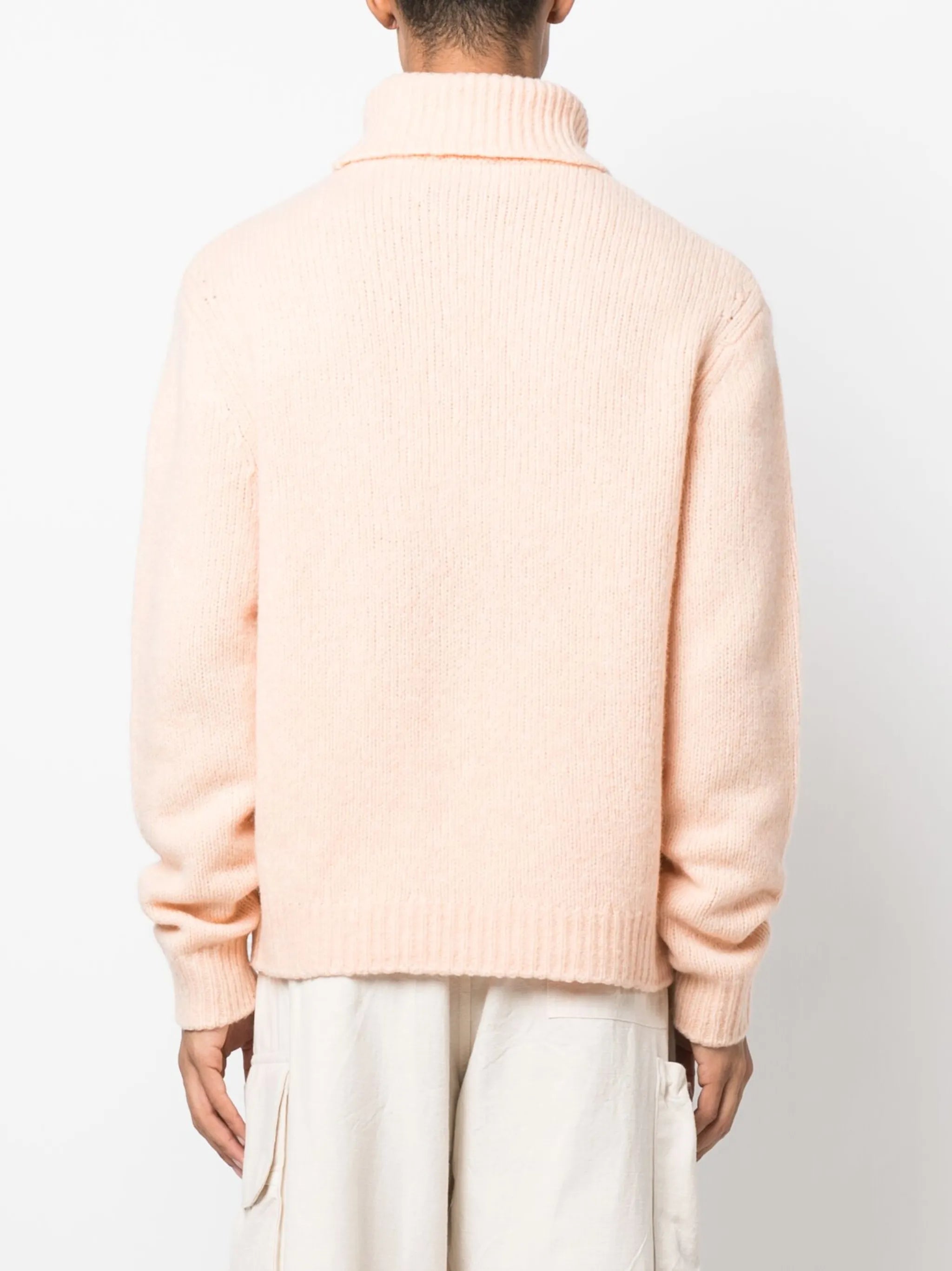 roll-neck chunky jumper