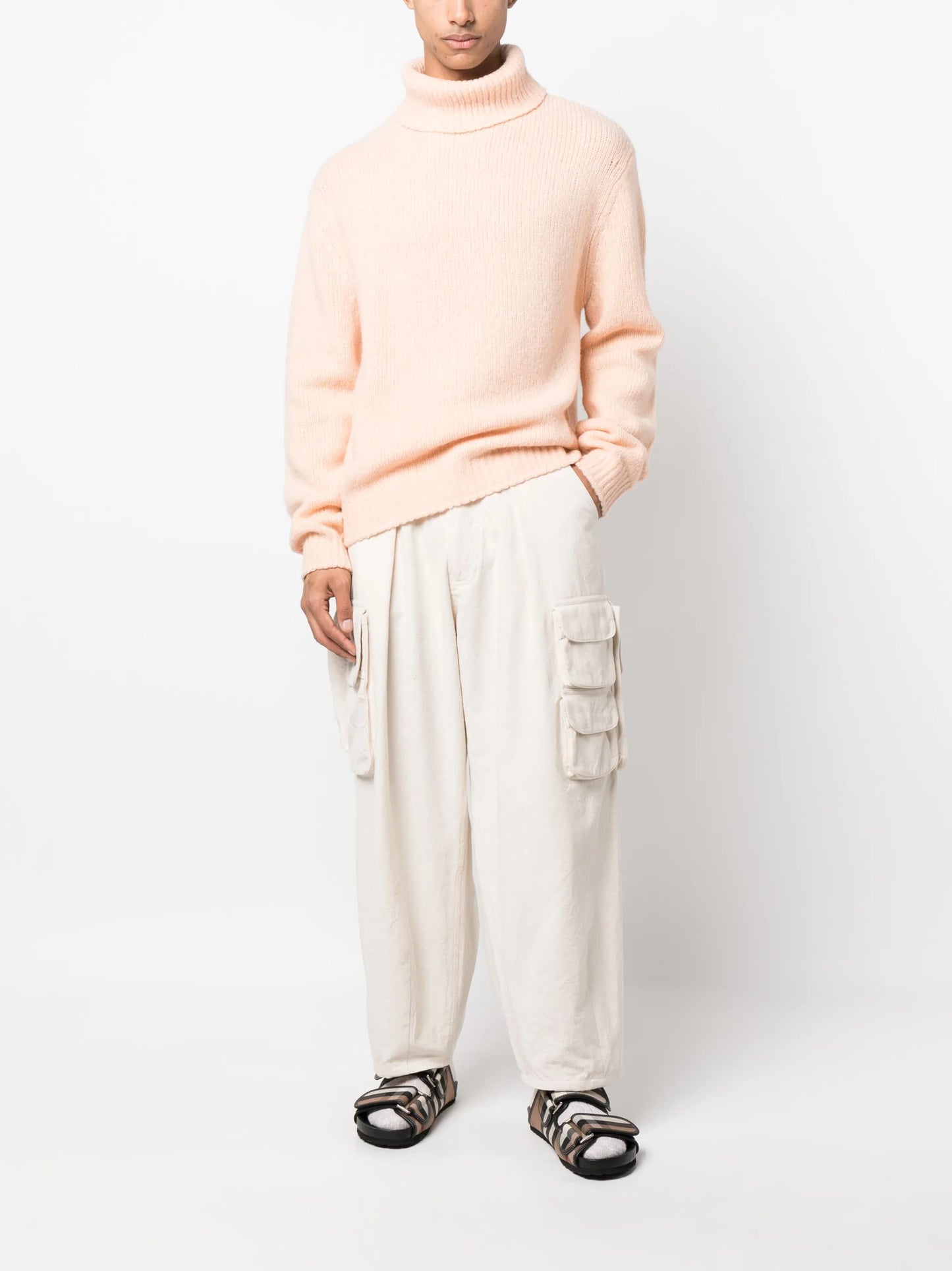 roll-neck chunky jumper