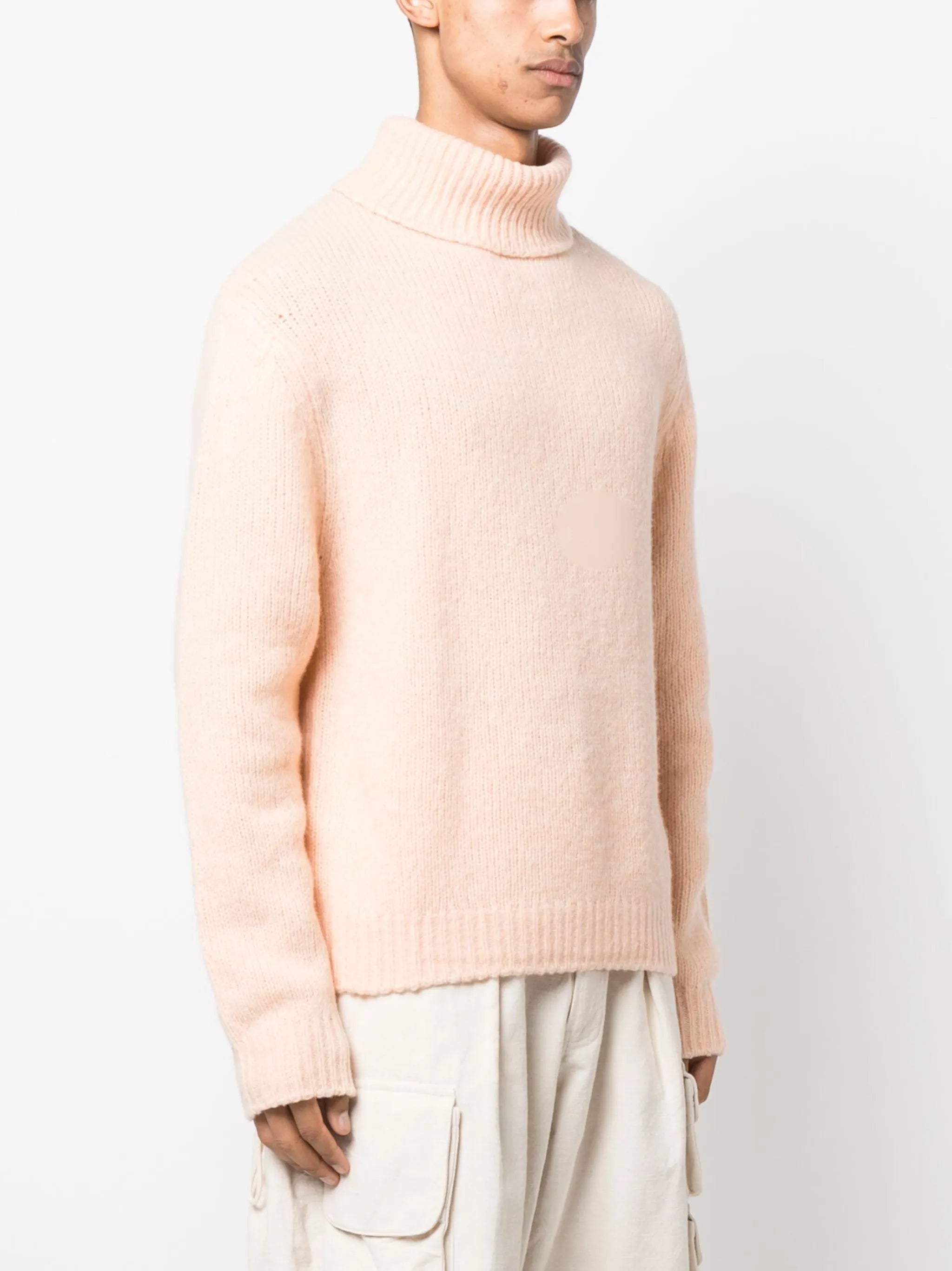roll-neck chunky jumper