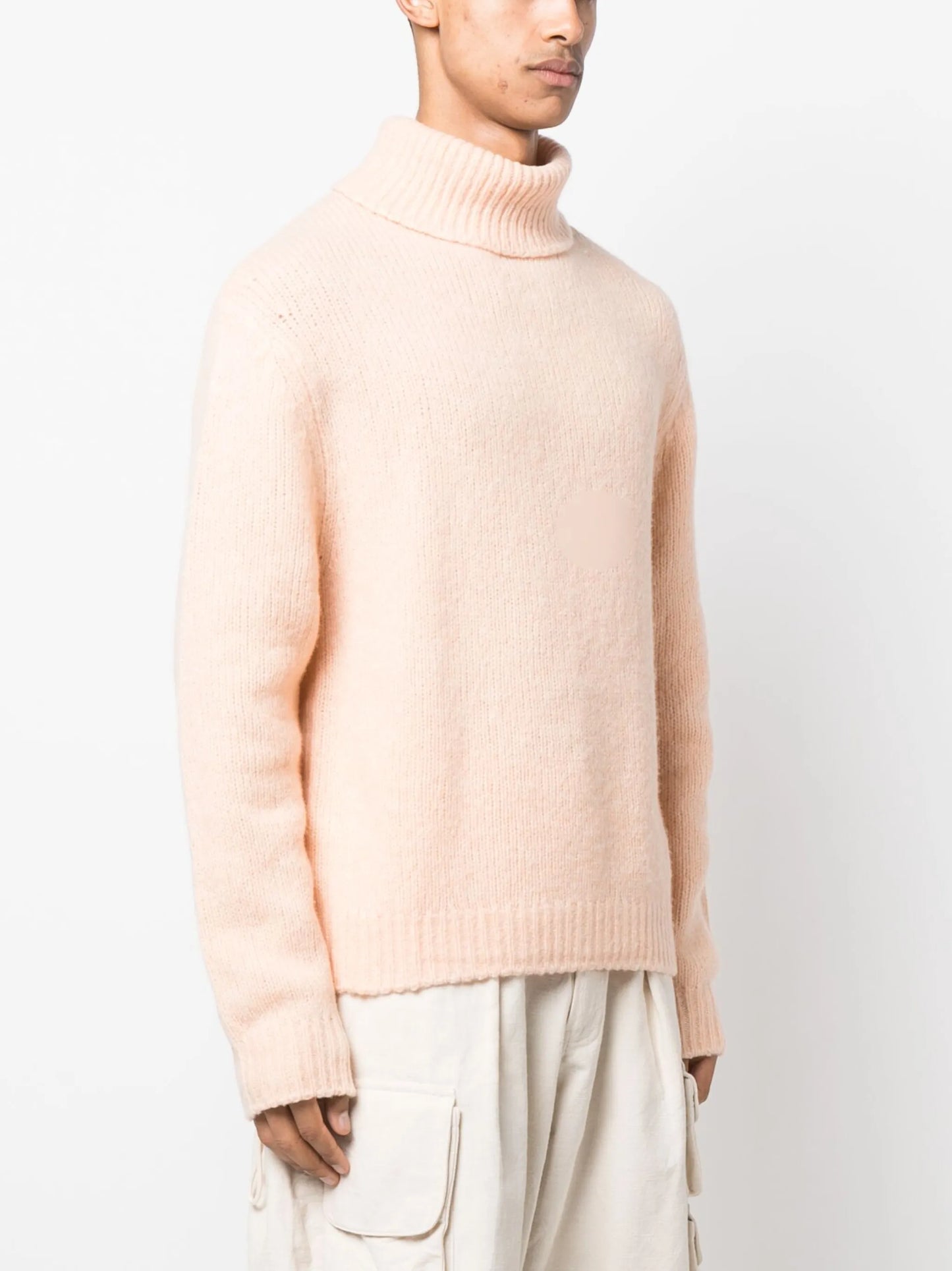 roll-neck chunky jumper