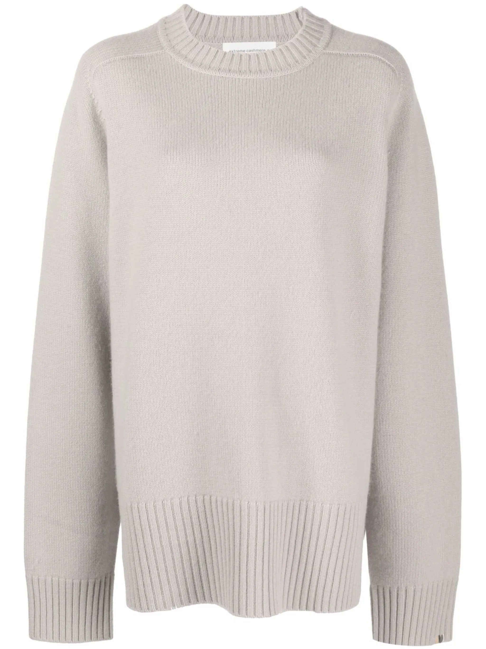 oversized crew-neck cashmere jumper