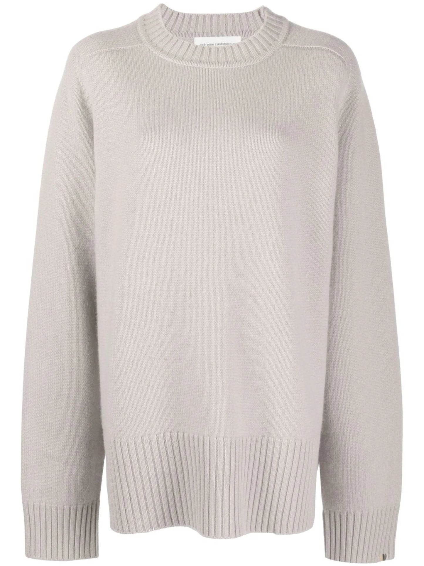 oversized crew-neck cashmere jumper
