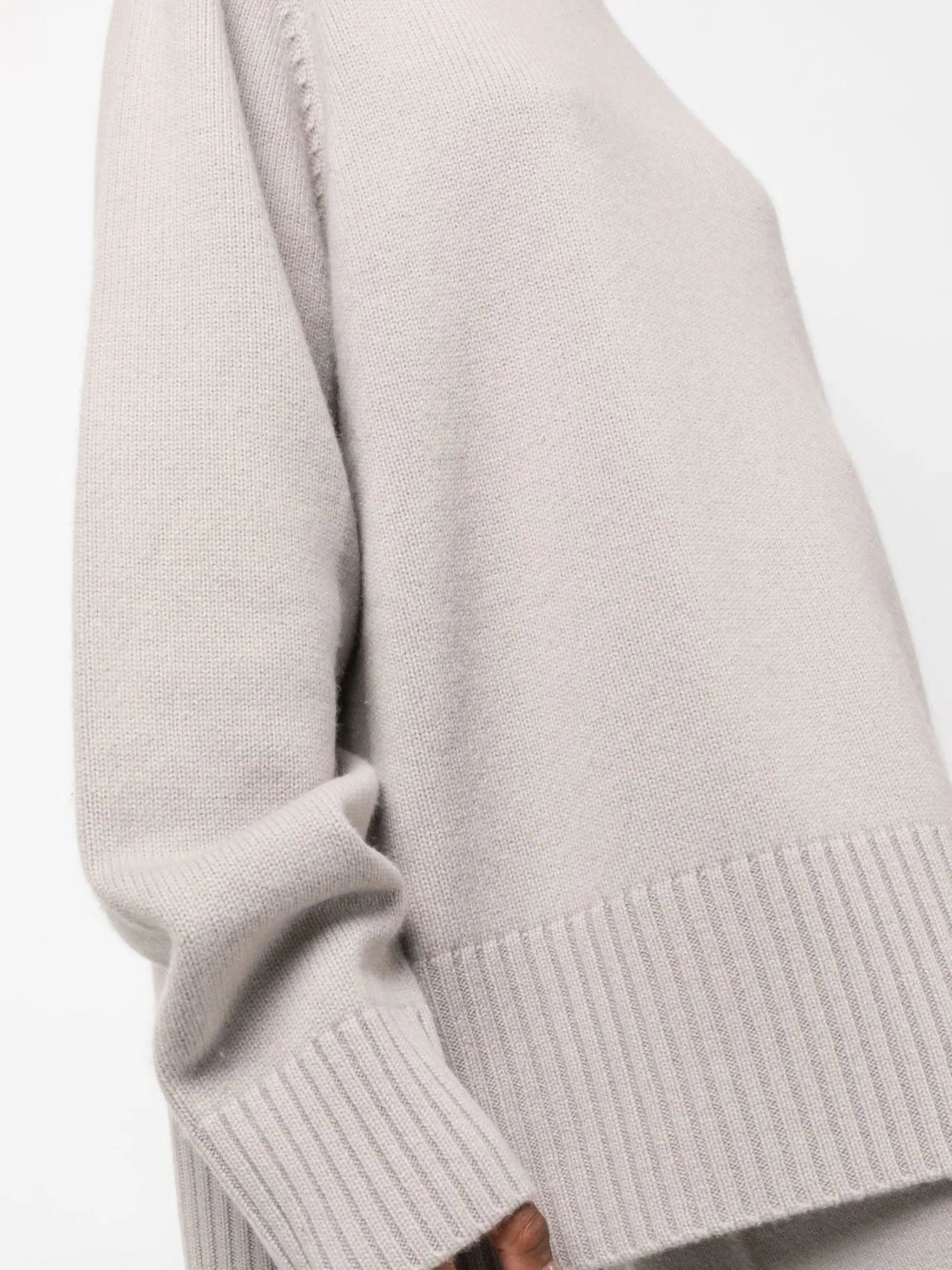 oversized crew-neck cashmere jumper