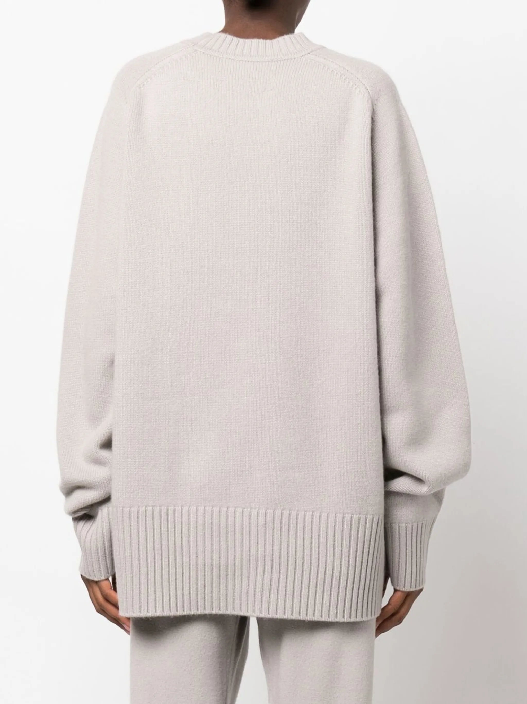 oversized crew-neck cashmere jumper