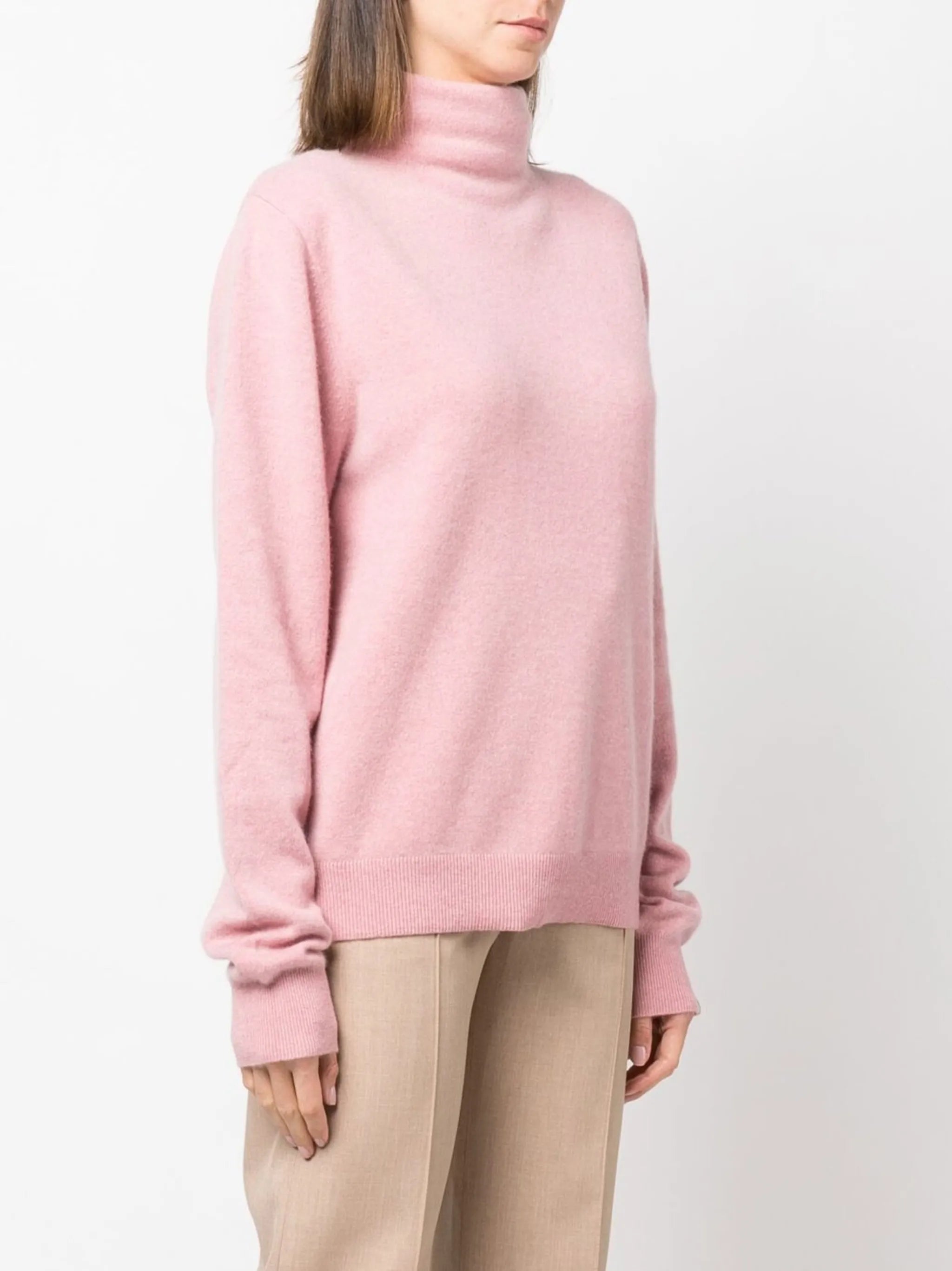 oversized roll-neck jumper