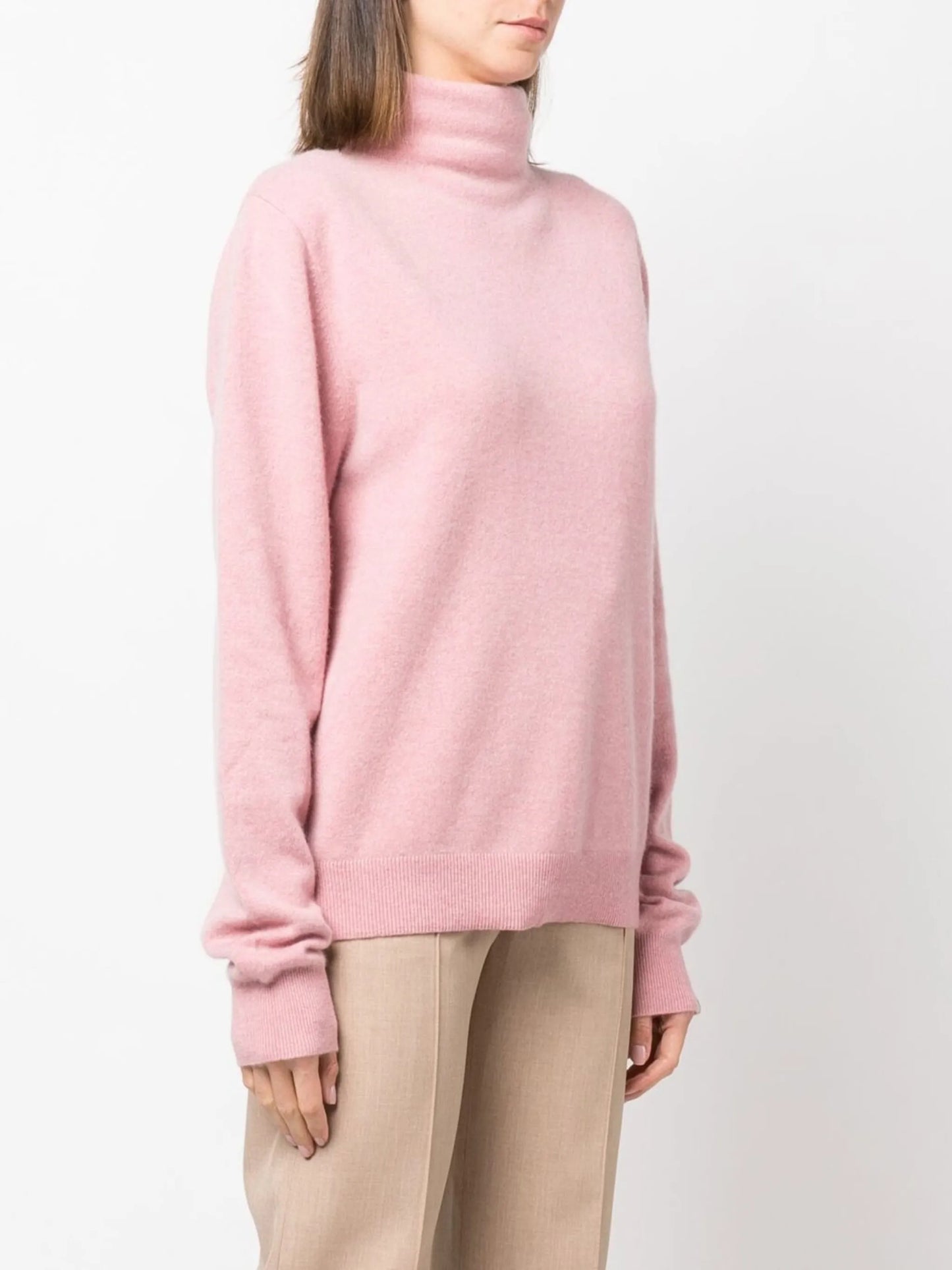 oversized roll-neck jumper