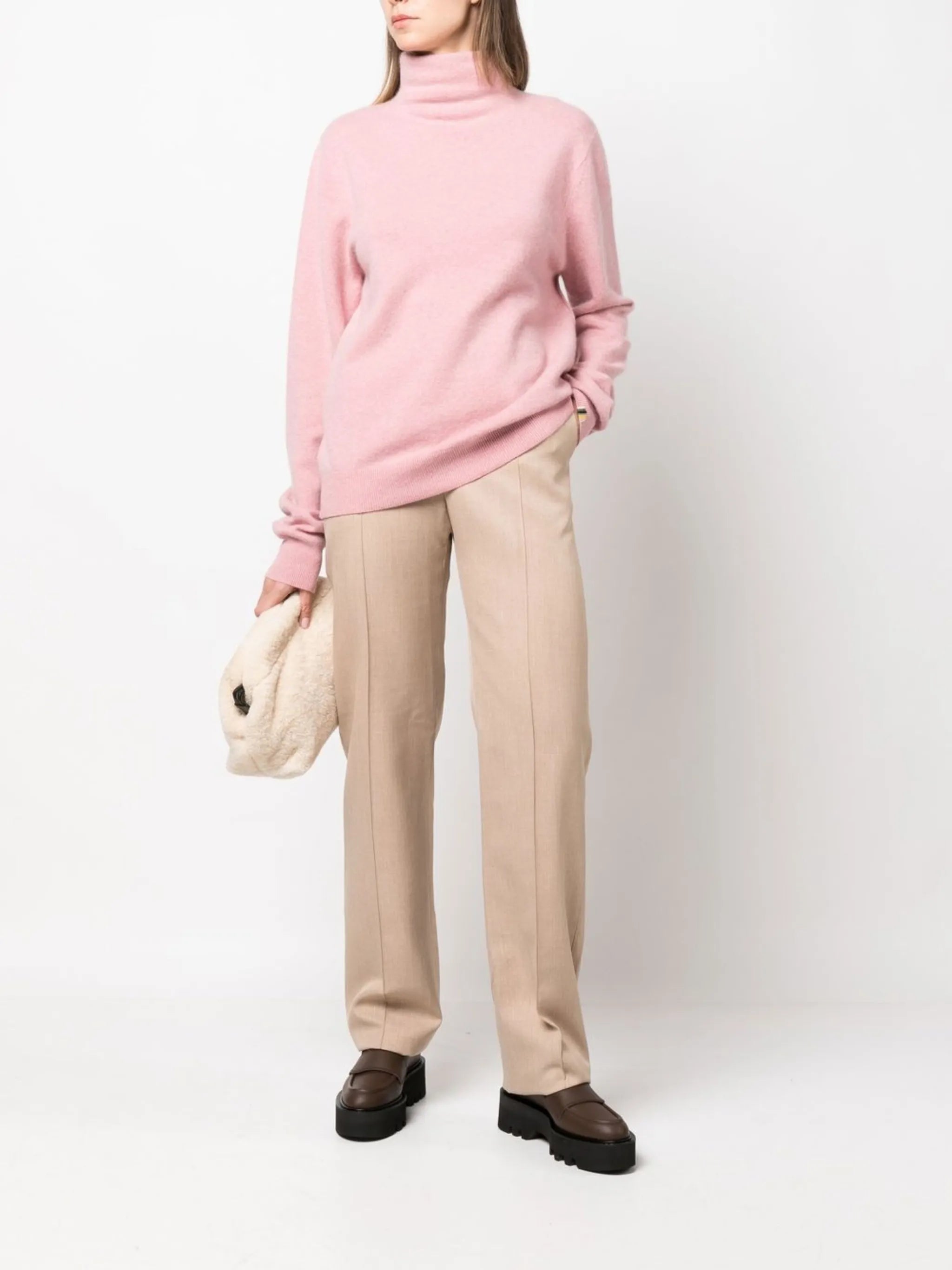 oversized roll-neck jumper