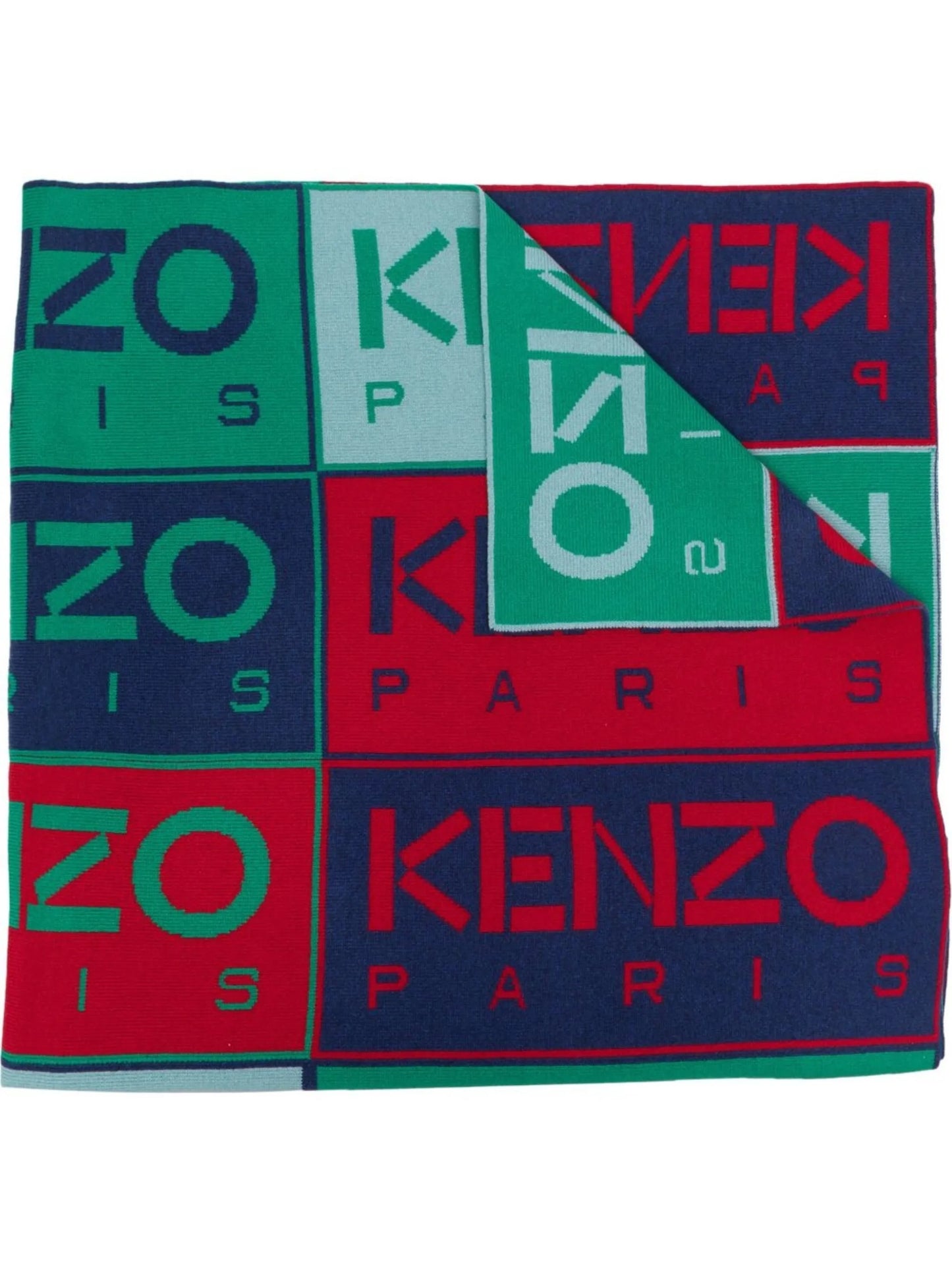 logo-print scarf