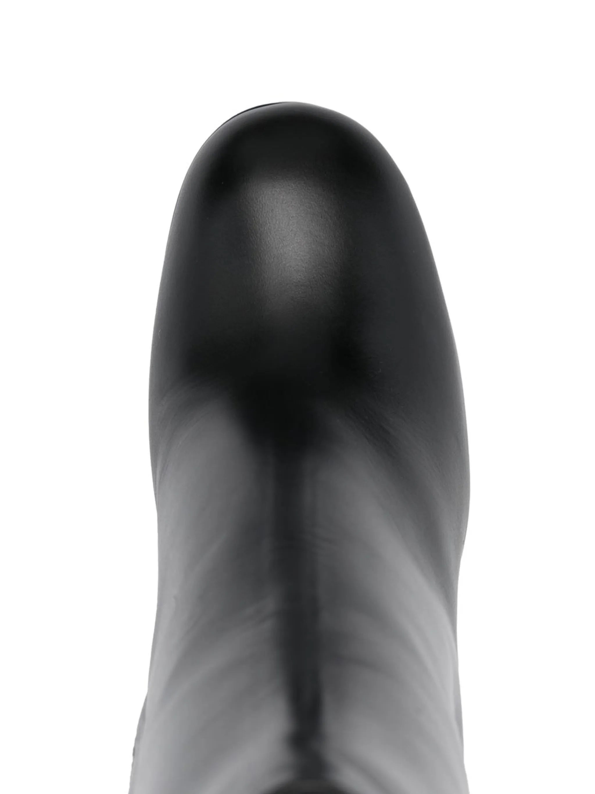 130mm platform leather boots