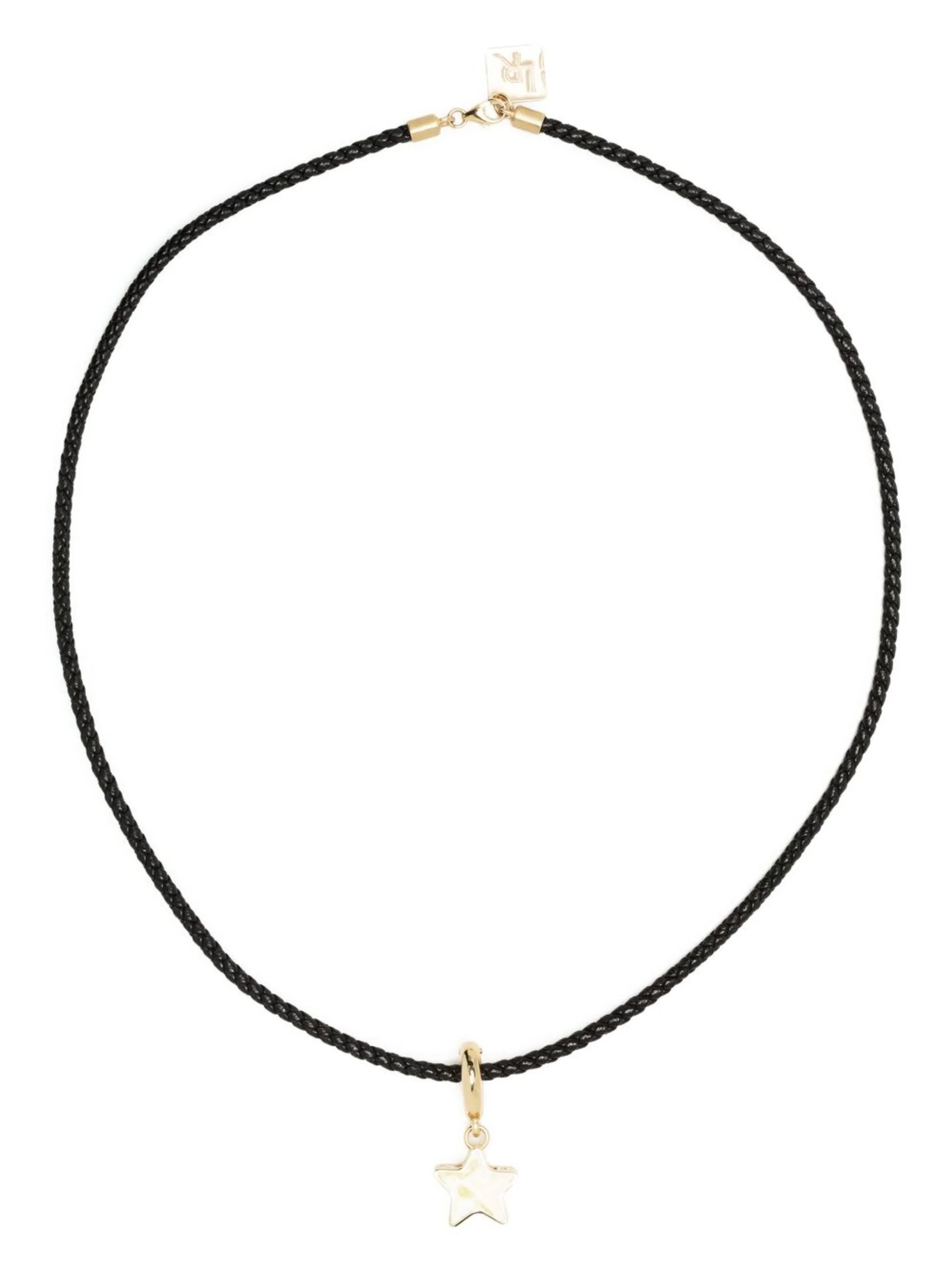 14kt yellow gold enamel star pendant necklace
