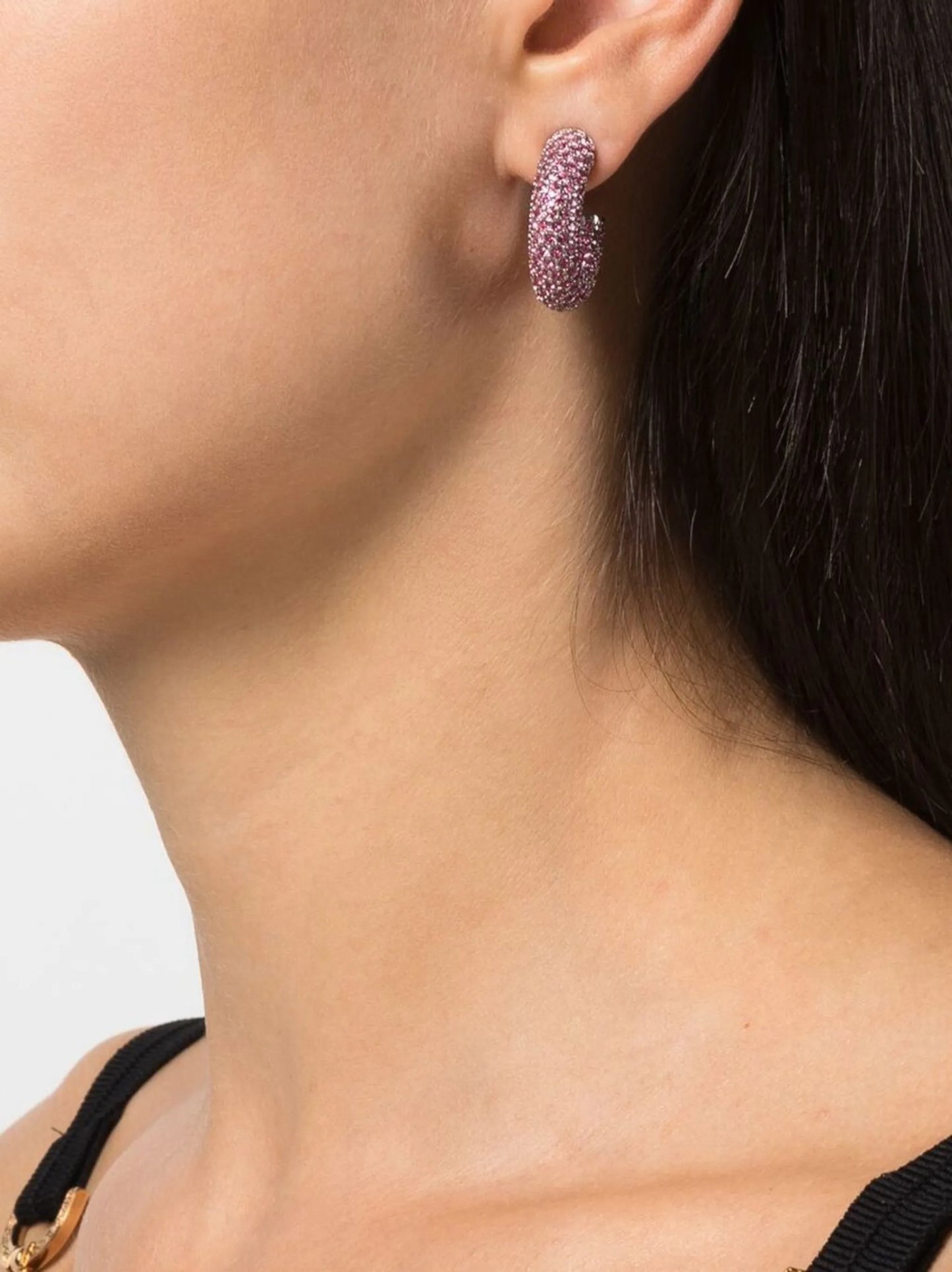 Cameron crystal-embellished hoop earrings