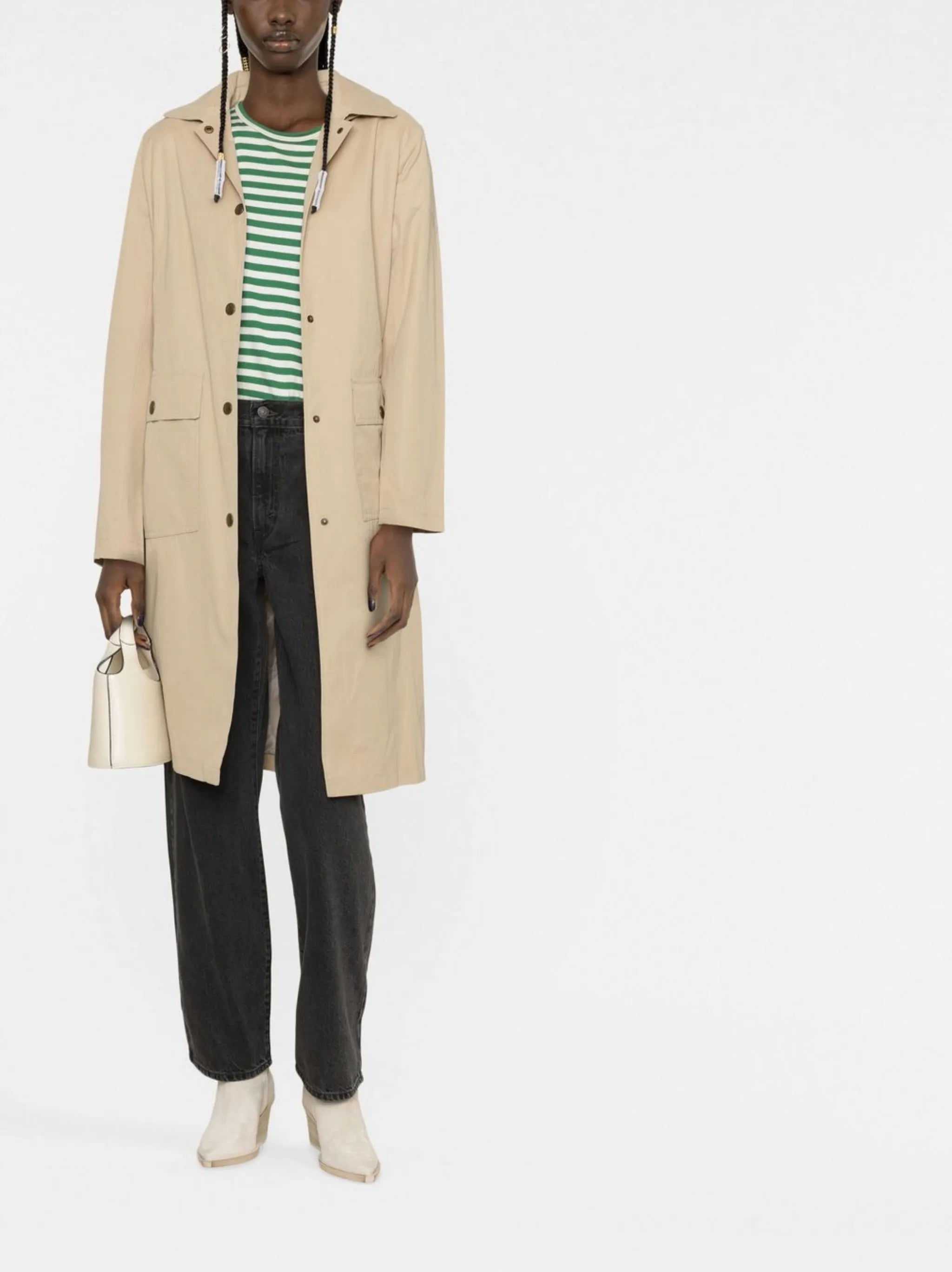 mid-rise straight-leg jeans