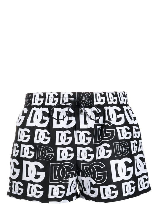 logo-print swim shorts