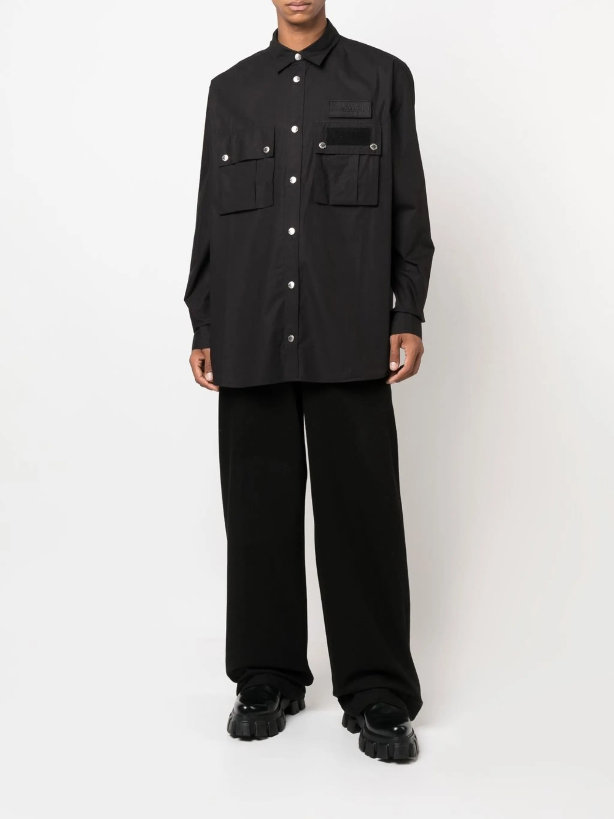 long-sleeve button-up shirt