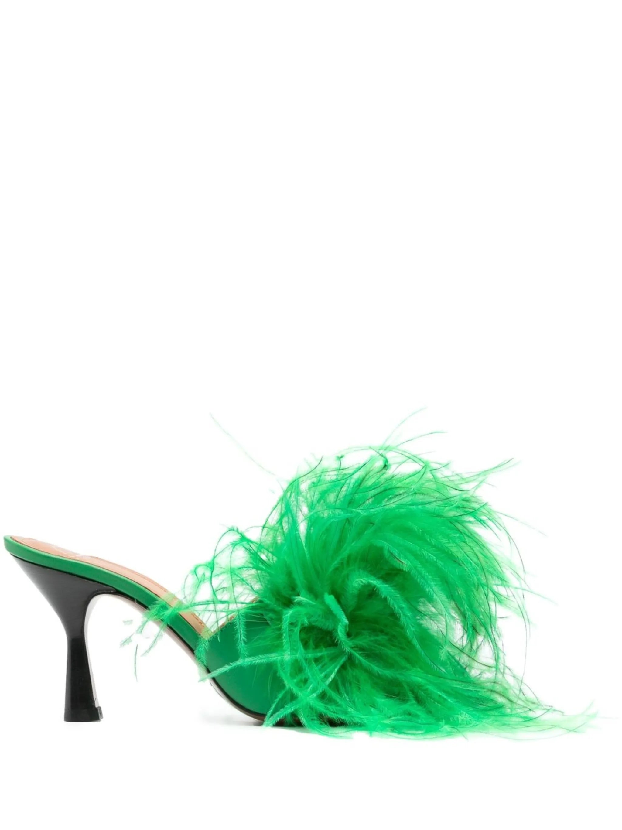 Costanza feather-detail sandals