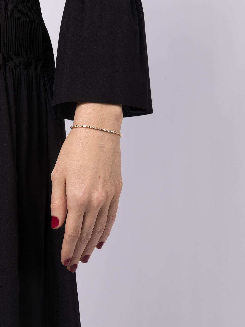 18kt yellow gold diamond tennis bracelet