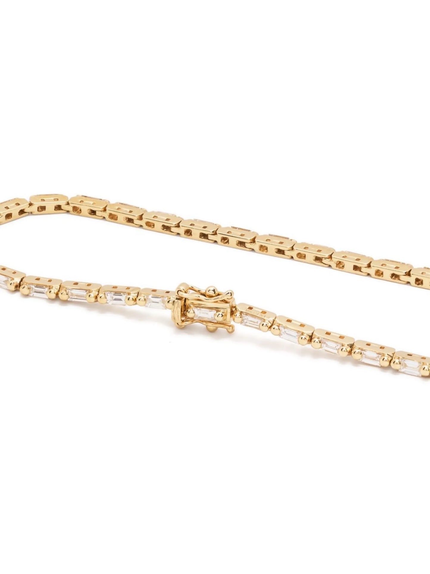 18kt yellow gold diamond tennis bracelet