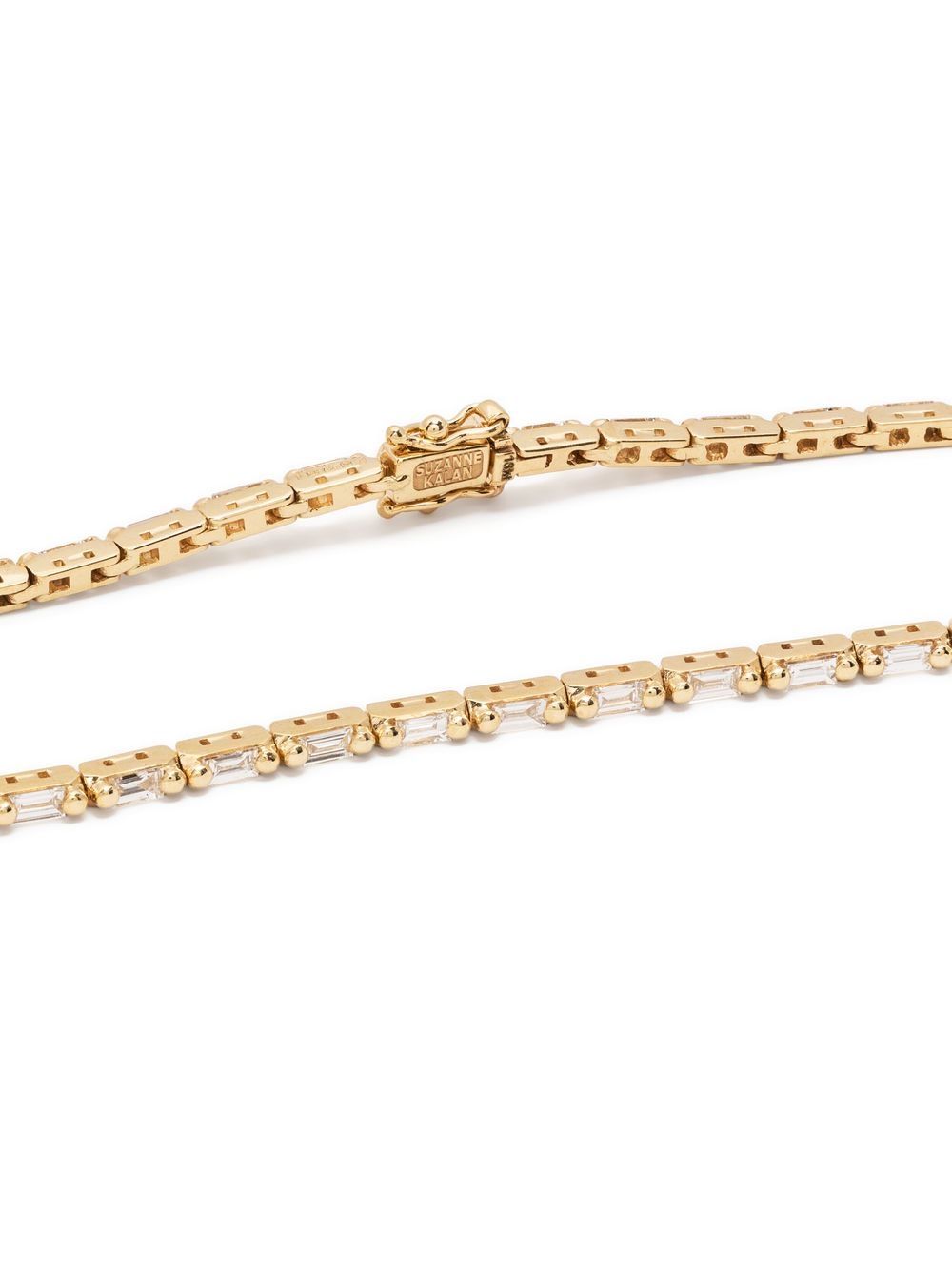 18kt yellow gold diamond tennis bracelet
