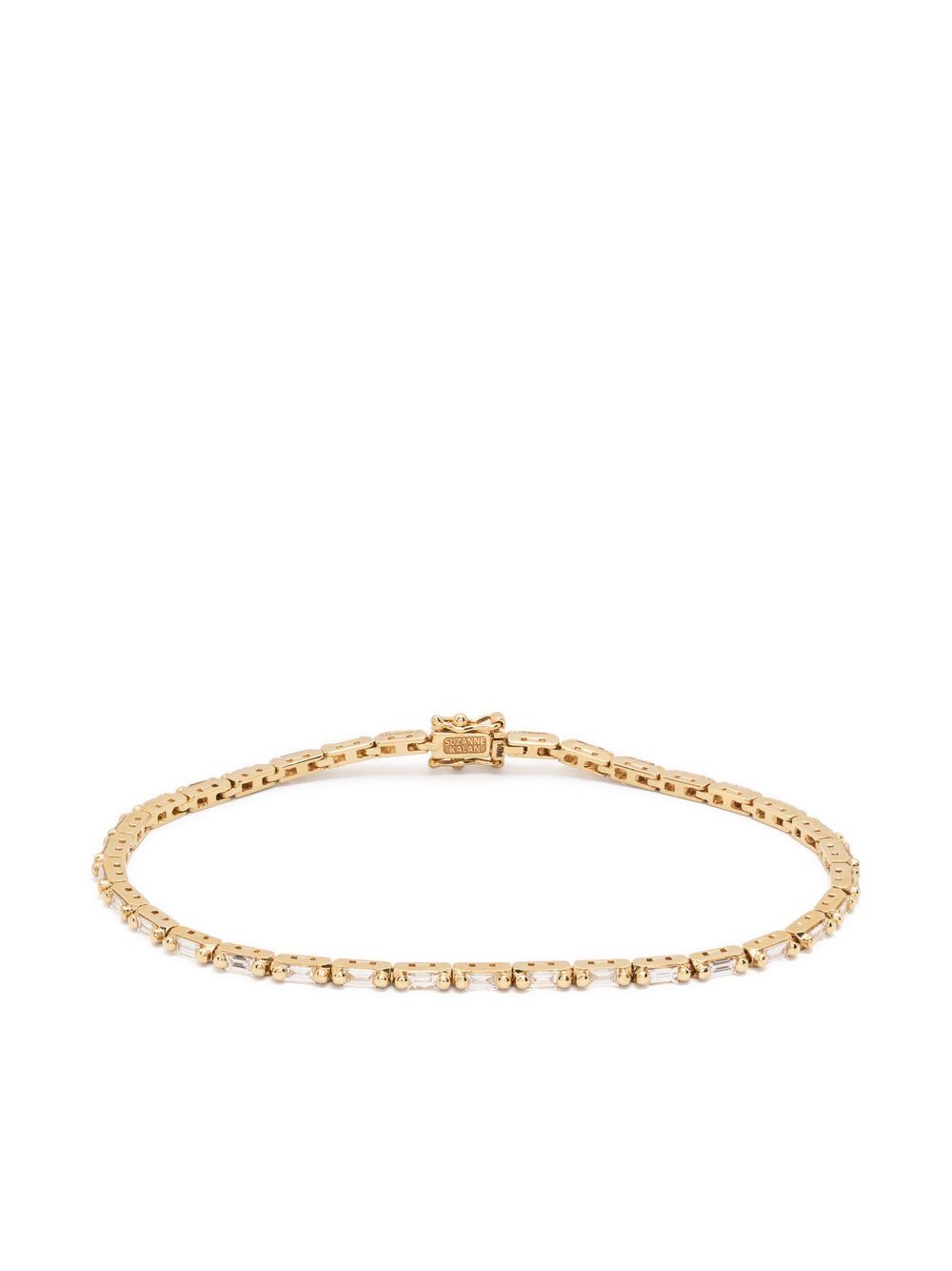 18kt yellow gold diamond tennis bracelet