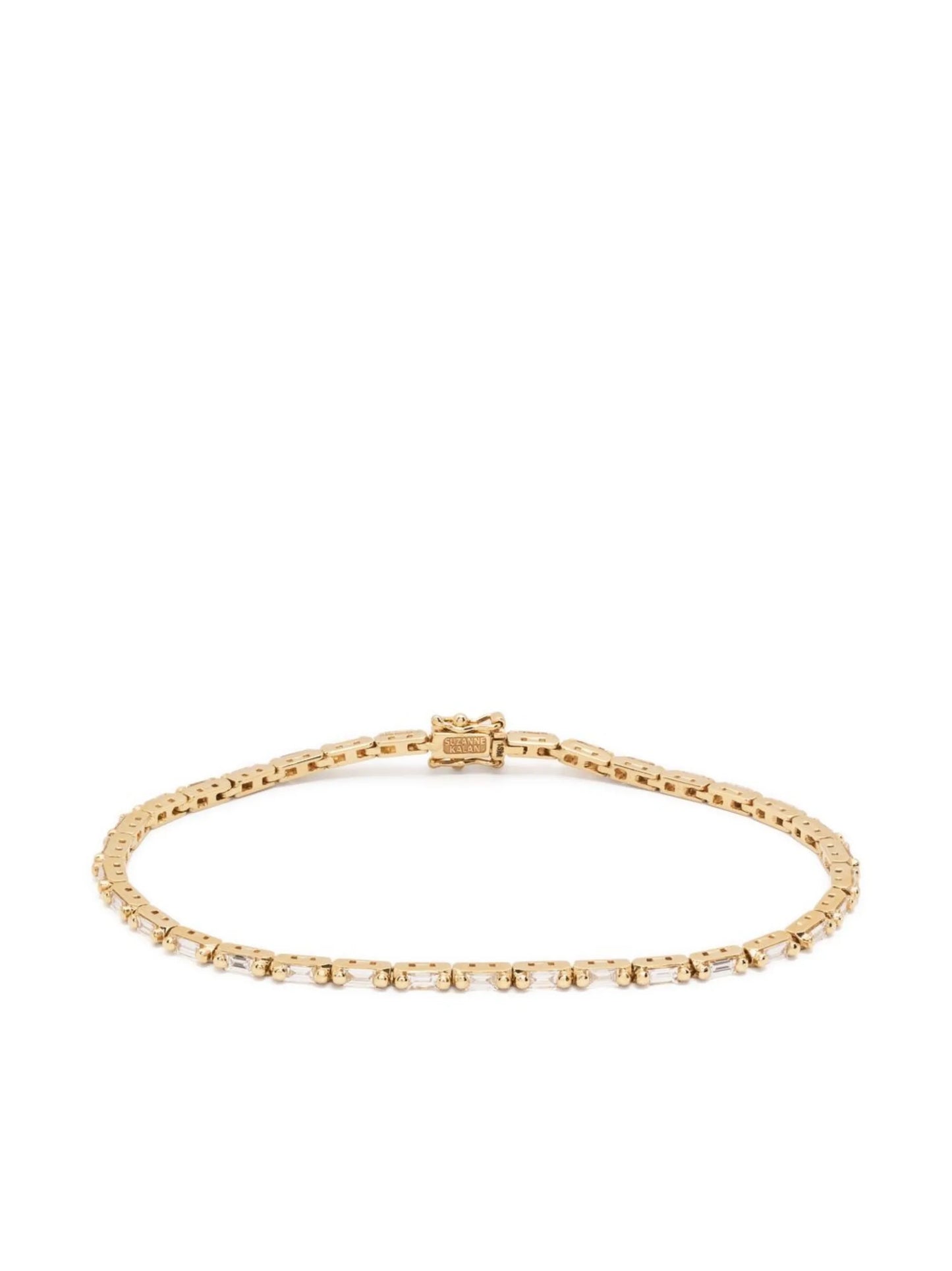 18kt yellow gold diamond tennis bracelet