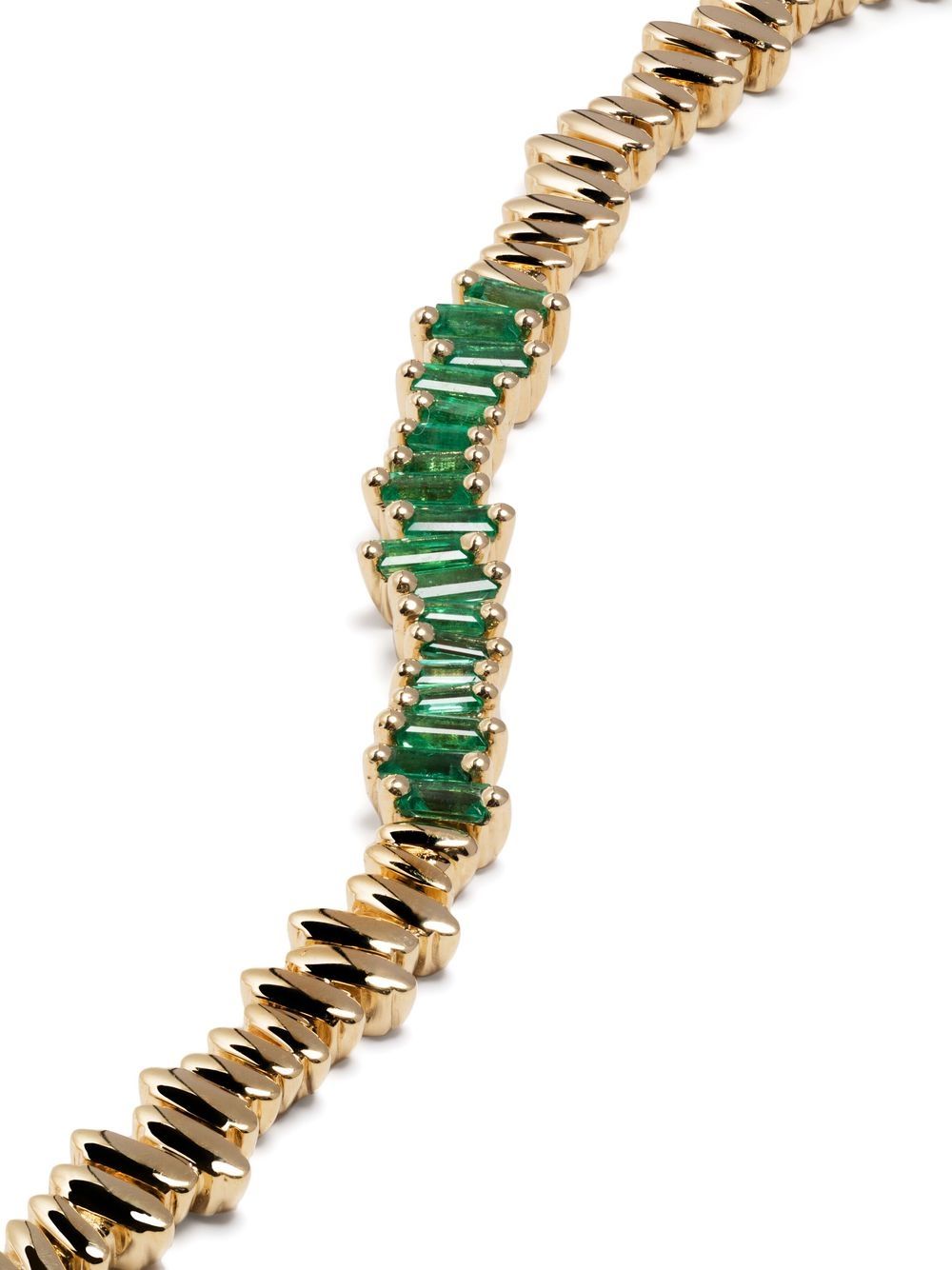 18kt yellow gold New ID emerald bracelet