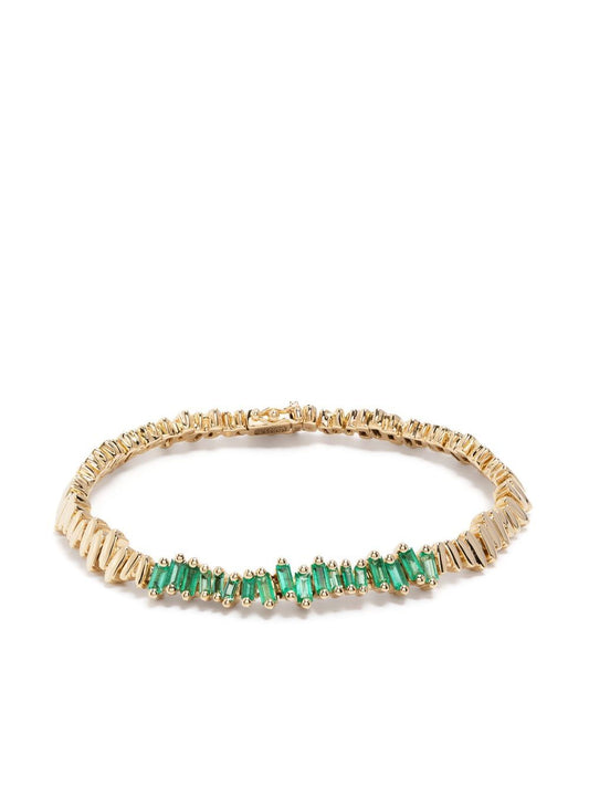18kt yellow gold New ID emerald bracelet