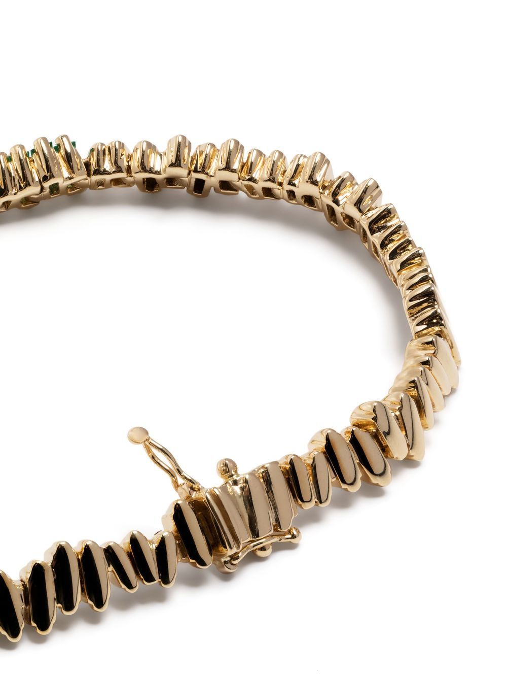 18kt yellow gold New ID emerald bracelet