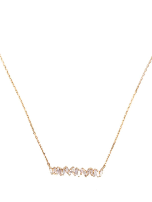 classic diamond bar pendant