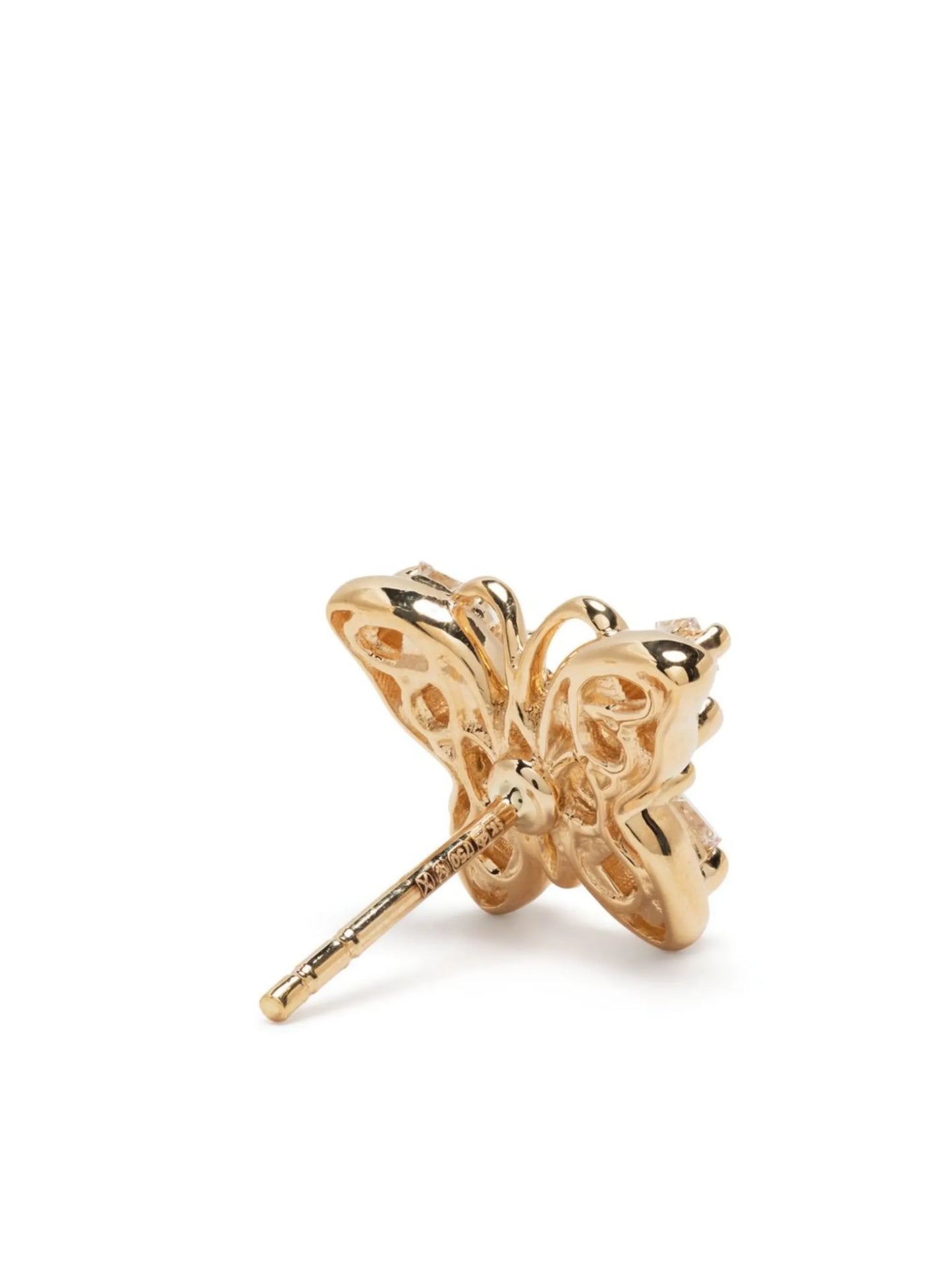 18kt yellow gold Fireworks Mini Butterfly diamond stud earrings