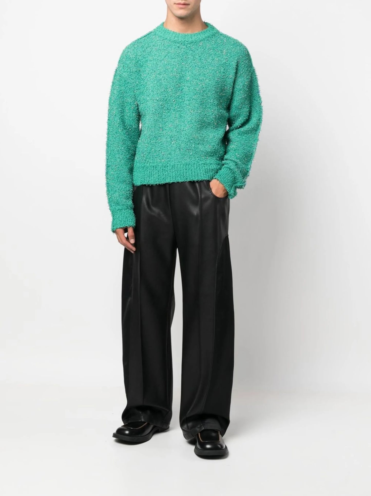 raised-stitch detail sweater