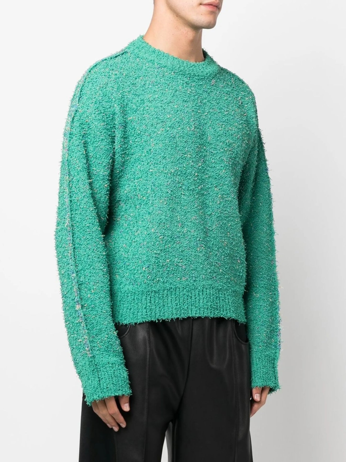 raised-stitch detail sweater