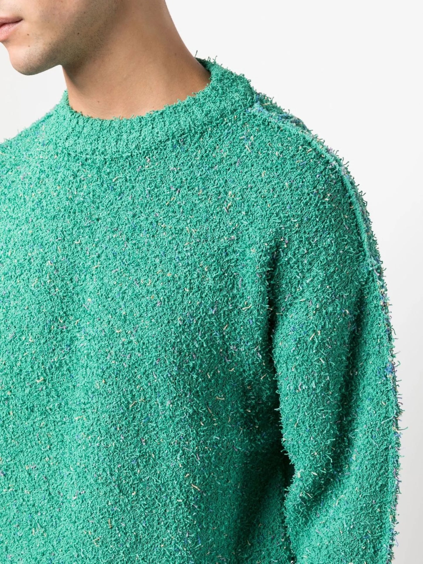 raised-stitch detail sweater