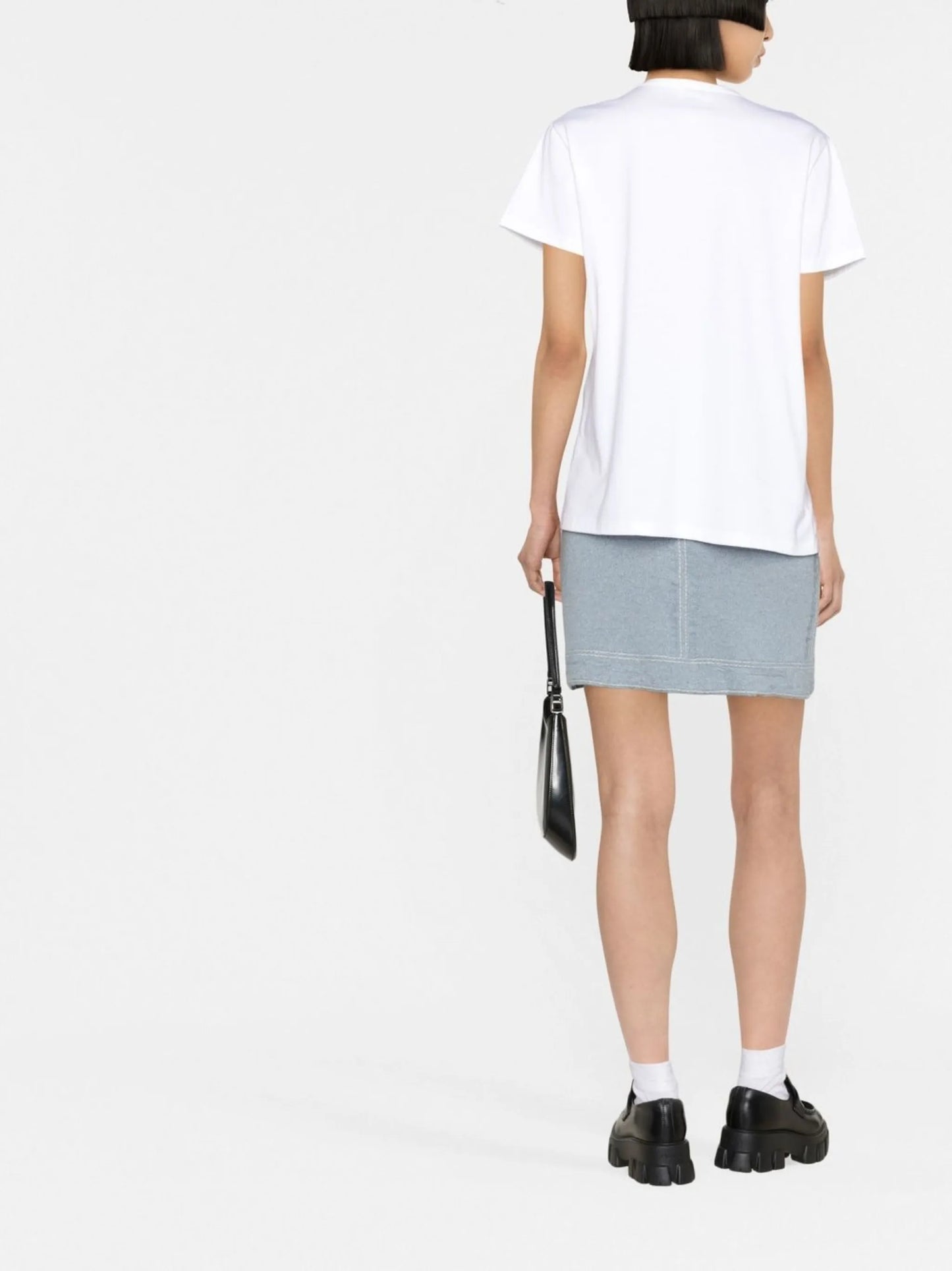 logo-patch cotton T-shirt