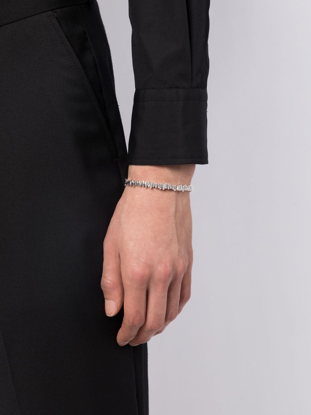 18kt white gold diamond bracelet