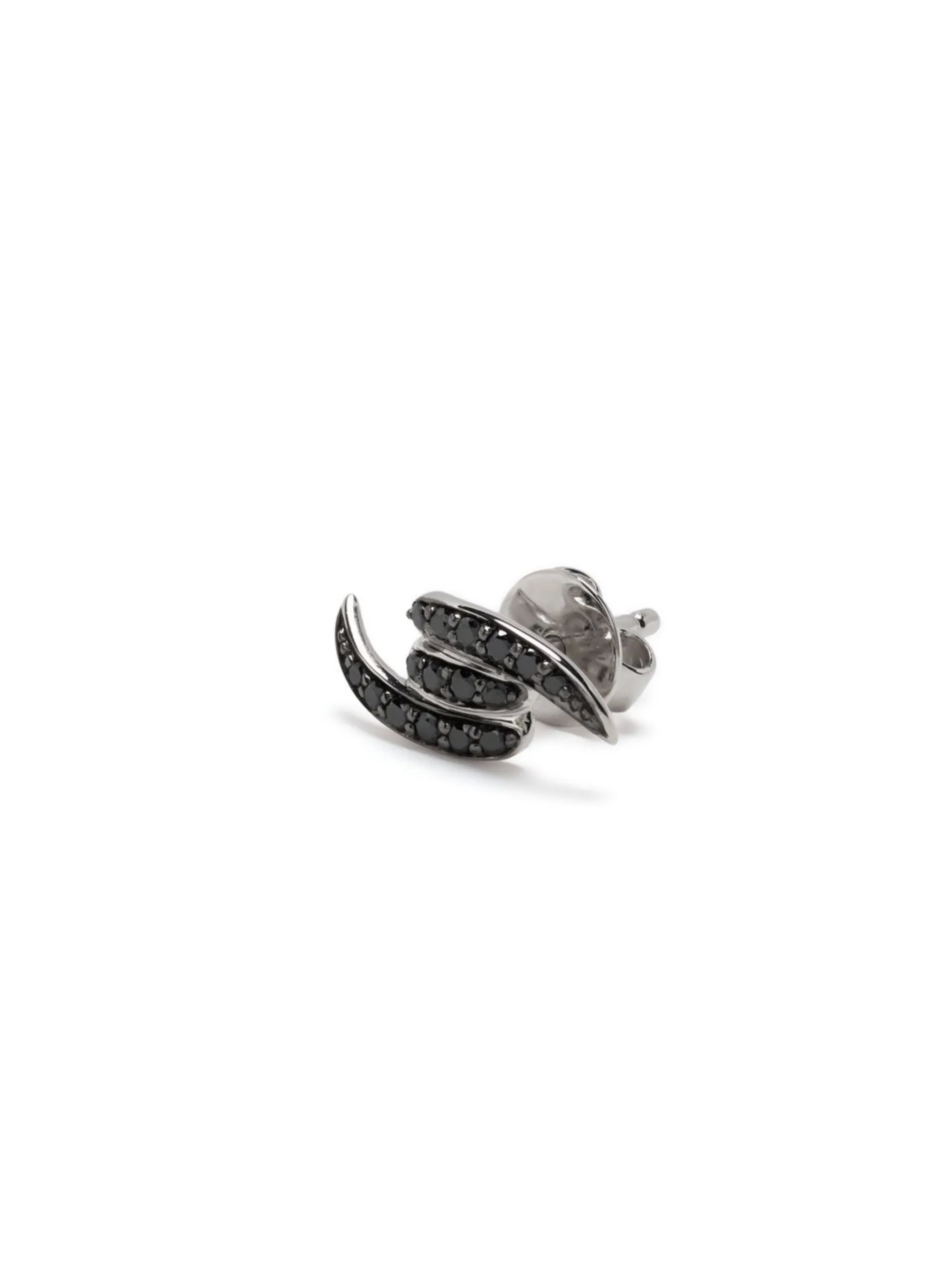 18kt white gold Forget Me Knot diamond earrings