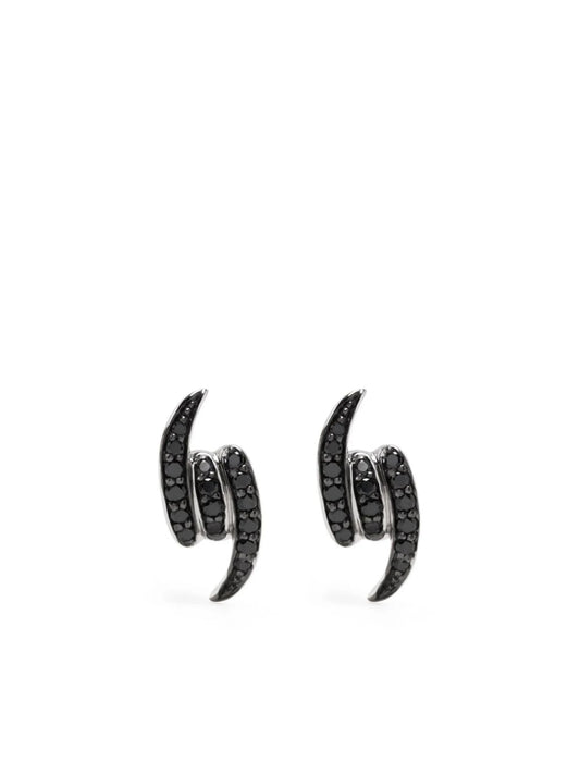 18kt white gold Forget Me Knot diamond earrings