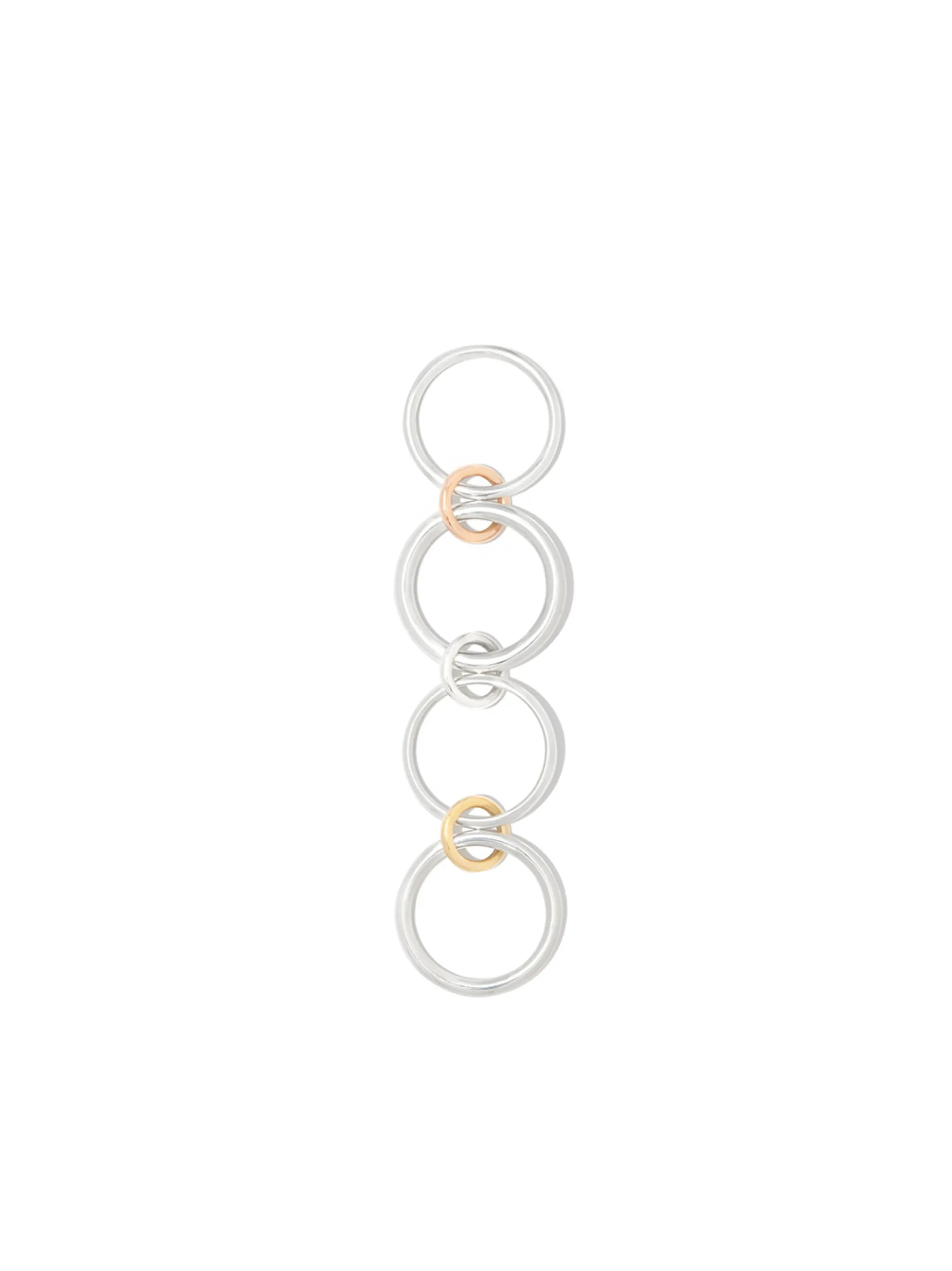 18kt gold and silver Sagittarius stacking ring