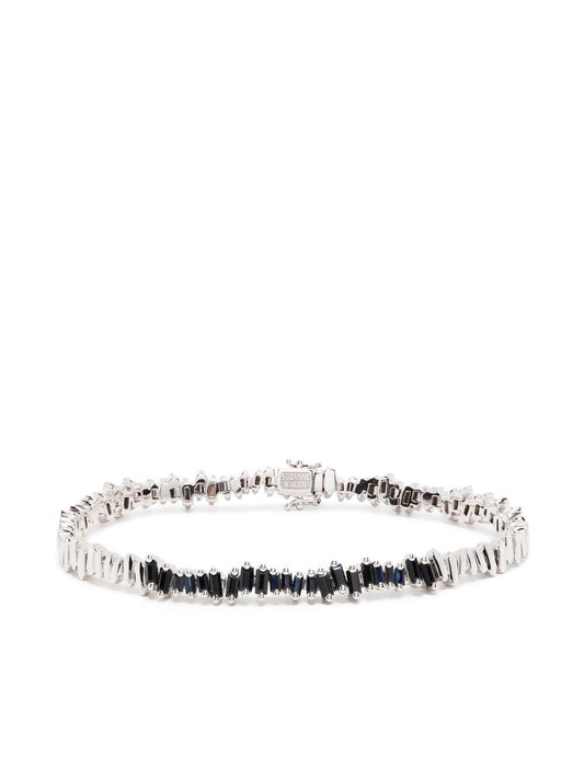 18kt white gold sapphire bracelet