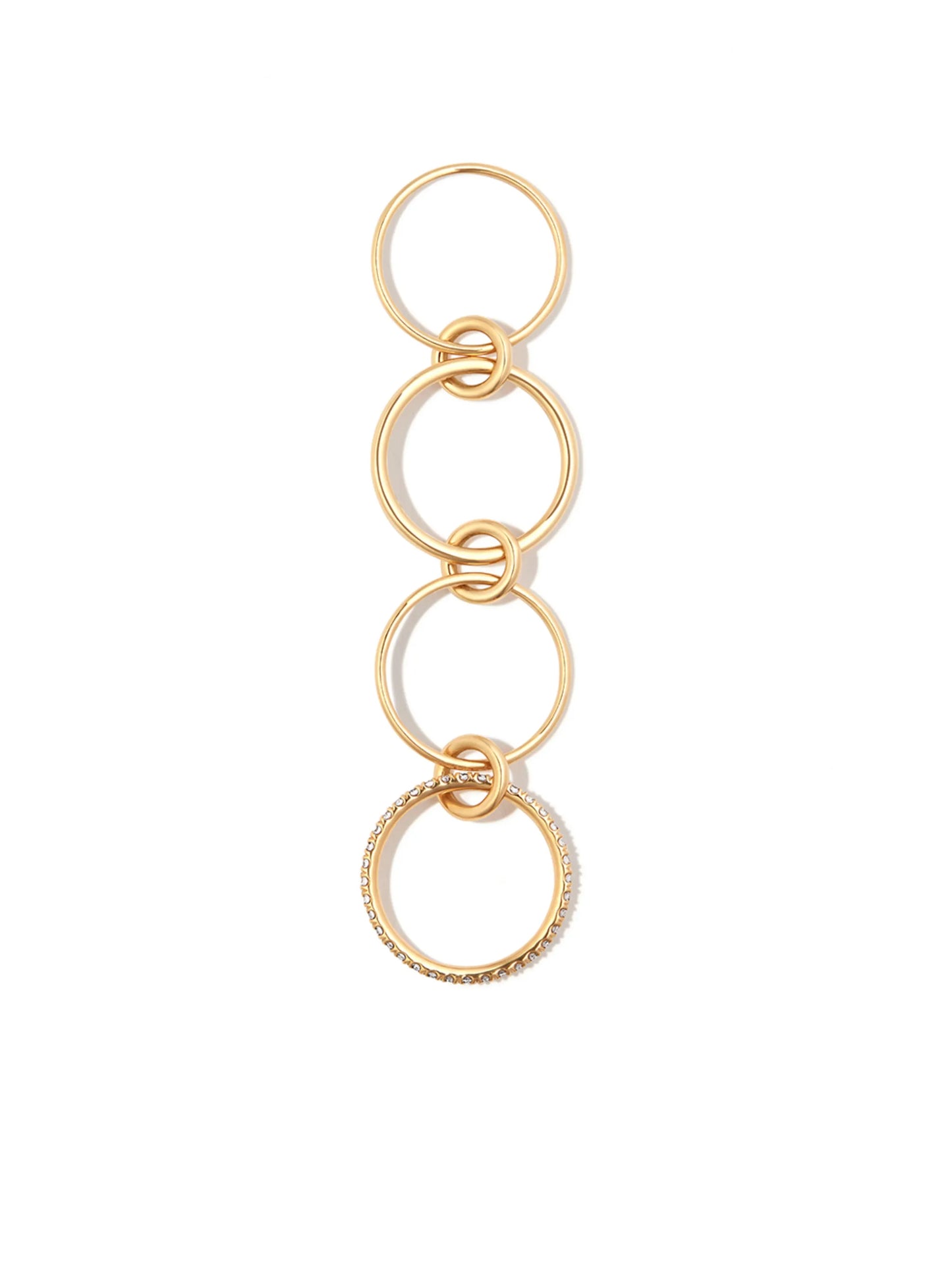 18kt yellow gold Pisces Diamond ring